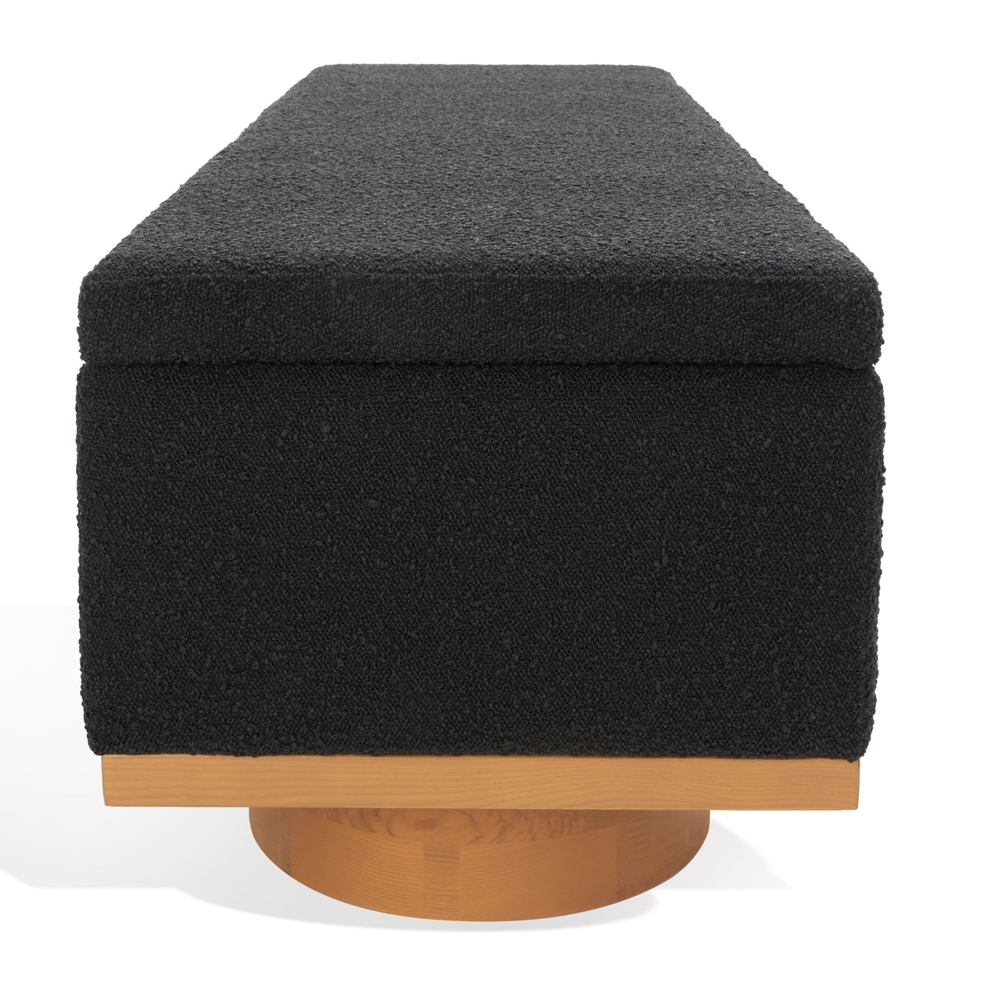 SAFAVIEH Couture Sunneva Boucle Storage Bench - 155 cm L x 51 cm P x 48 cm A - 155Lx51Px48A