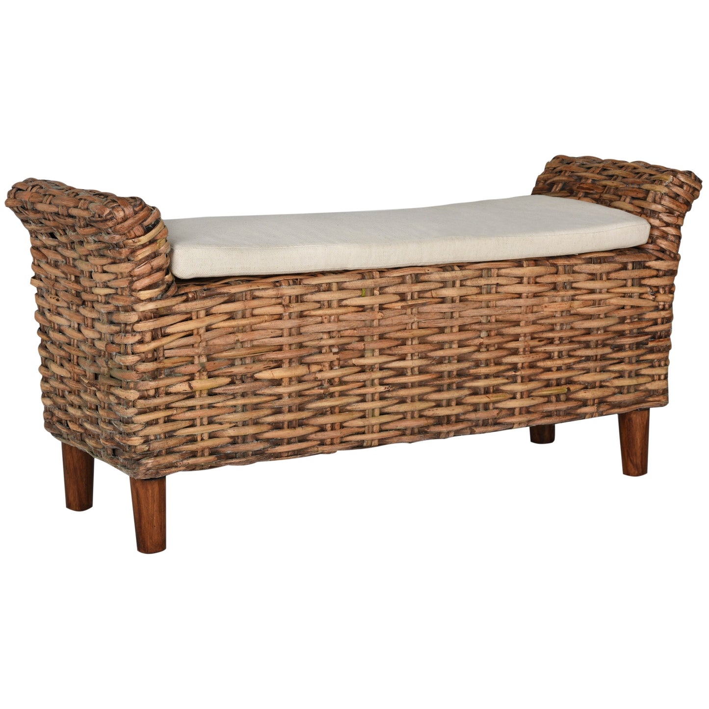 SAFAVIEH Danna Brown Bench - 43,9 x 14,8 x 21,1 - 44L x 15P x 21H