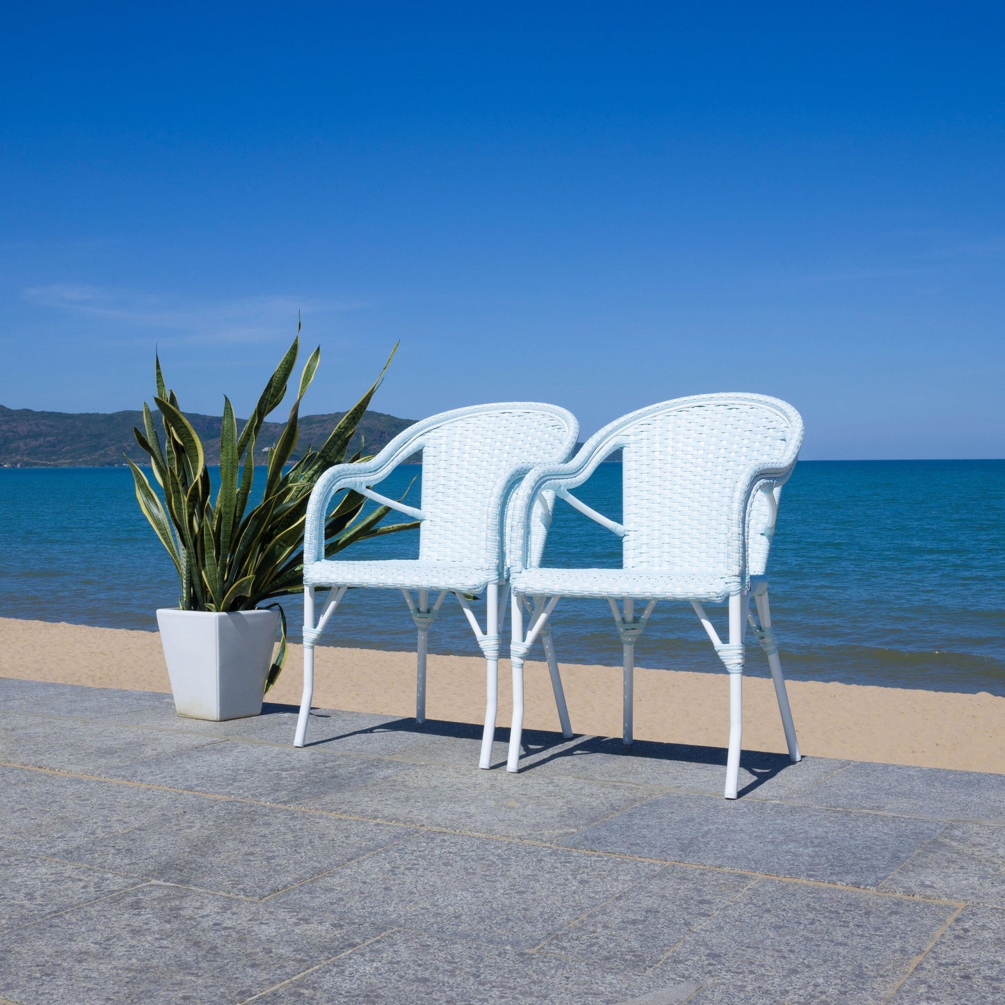 SAFAVIEH Doreth Sedia con Braccioli (Set da 2) - 23L x 36P x 25H