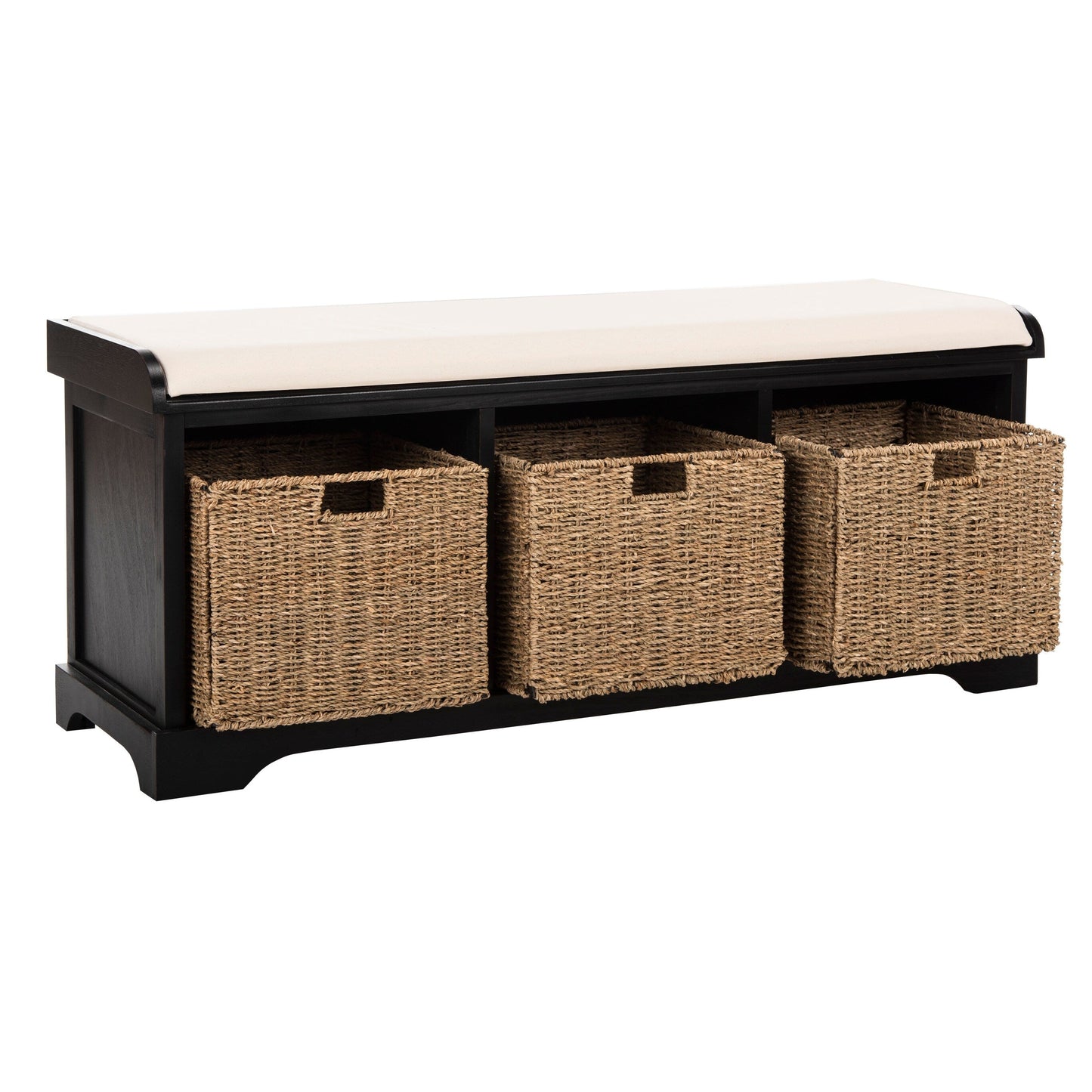 SAFAVIEH Eola Grey/ White Storage Bench - 47 x 16.1 x 19.9 - 47Lx16Px20A (L=lunghezza, P=profondità, A=altezza)