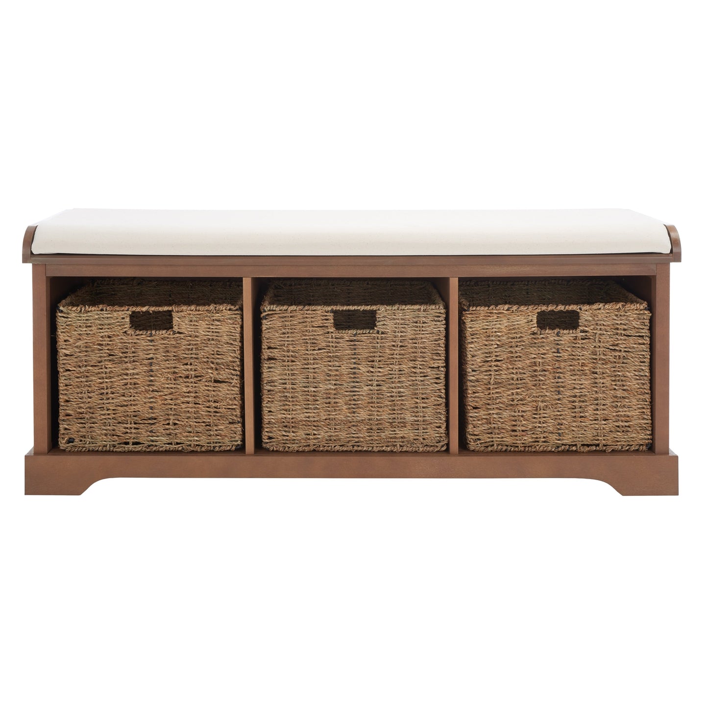 SAFAVIEH Eola Grey/ White Storage Bench - 47 x 16.1 x 19.9 - 47Lx16Px20A (L=lunghezza, P=profondità, A=altezza)