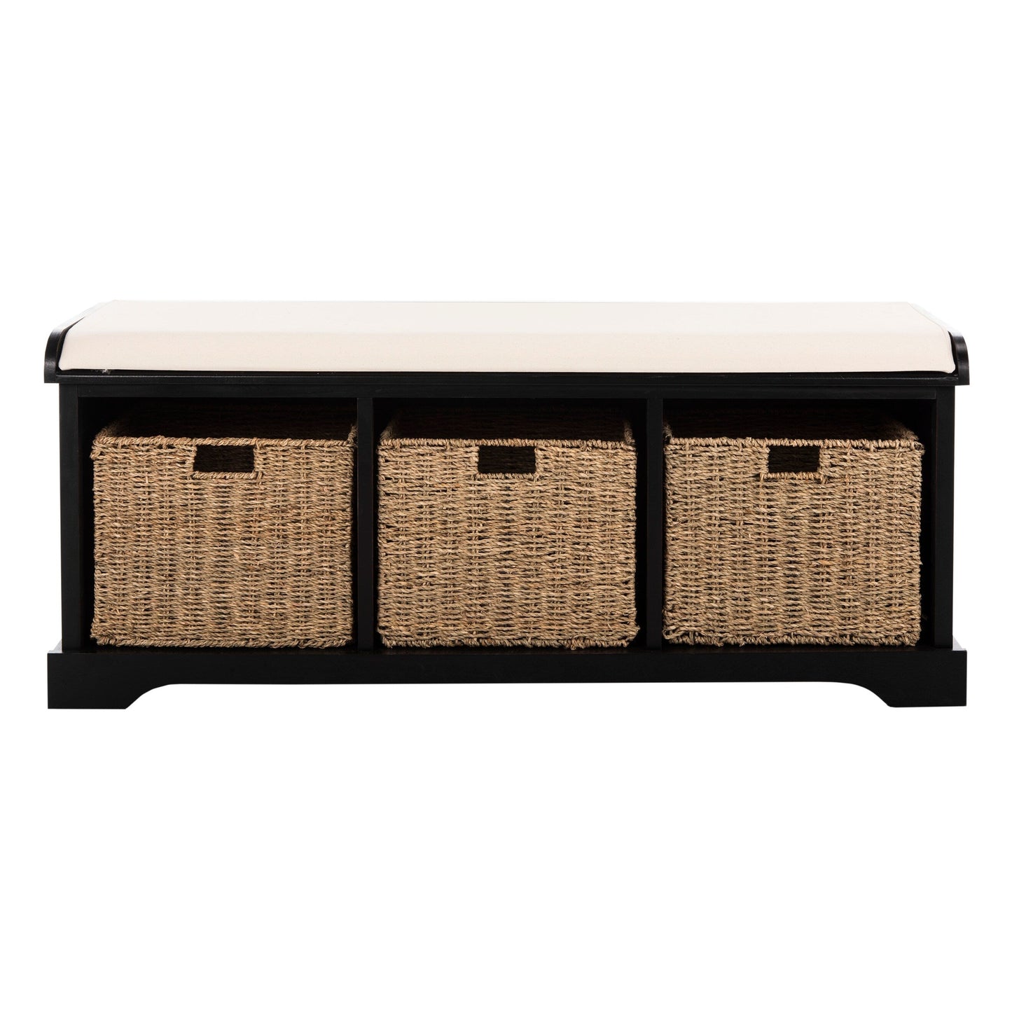 SAFAVIEH Eola Grey/ White Storage Bench - 47 x 16.1 x 19.9 - 47Lx16Px20A (L=lunghezza, P=profondità, A=altezza)