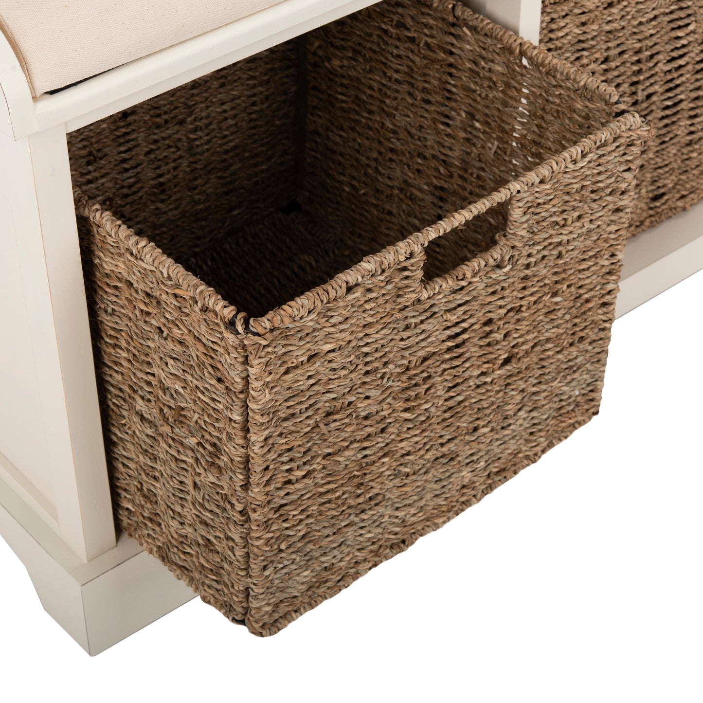 SAFAVIEH Eola Grey/ White Storage Bench - 47 x 16.1 x 19.9 - 47Lx16Px20A (L=lunghezza, P=profondità, A=altezza)