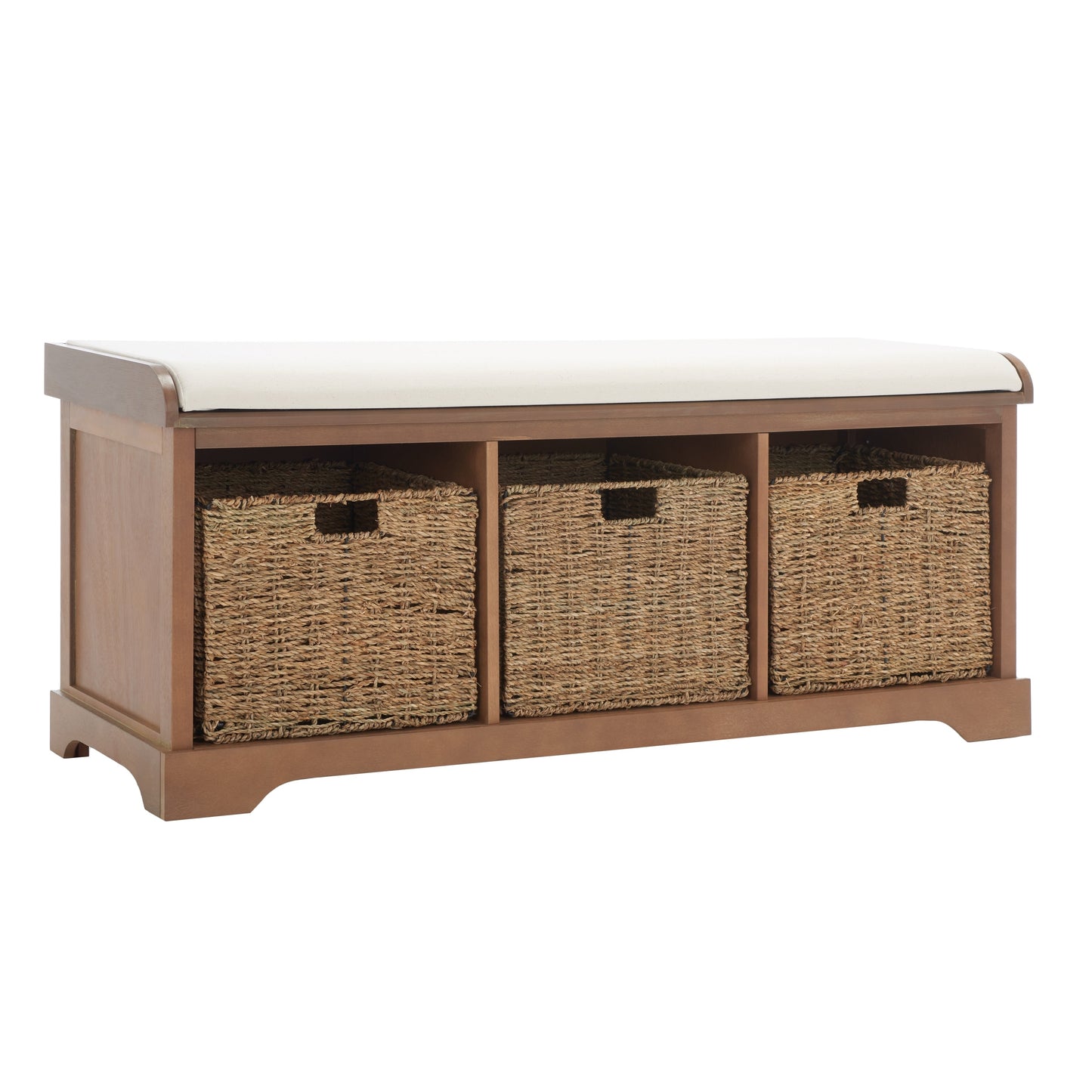 SAFAVIEH Eola Grey/ White Storage Bench - 47 x 16.1 x 19.9 - 47Lx16Px20A (L=lunghezza, P=profondità, A=altezza)