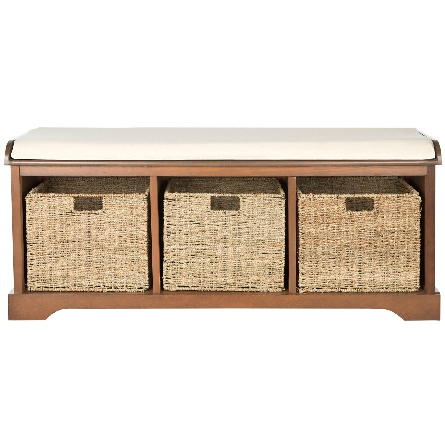 SAFAVIEH Eola Grey/ White Storage Bench - 47 x 16.1 x 19.9 - 47Lx16Px20A (L=lunghezza, P=profondità, A=altezza)