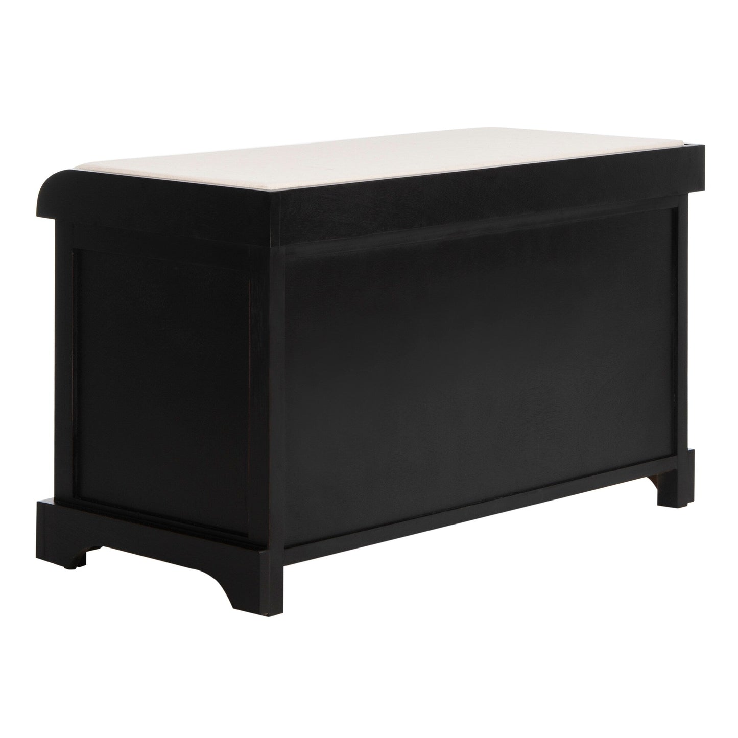 SAFAVIEH Euphemia - Panca con cestino portaoggetti intrecciato, marrone - 33,5 x 16,1 x 19,9 - 34Lx16Px20H
