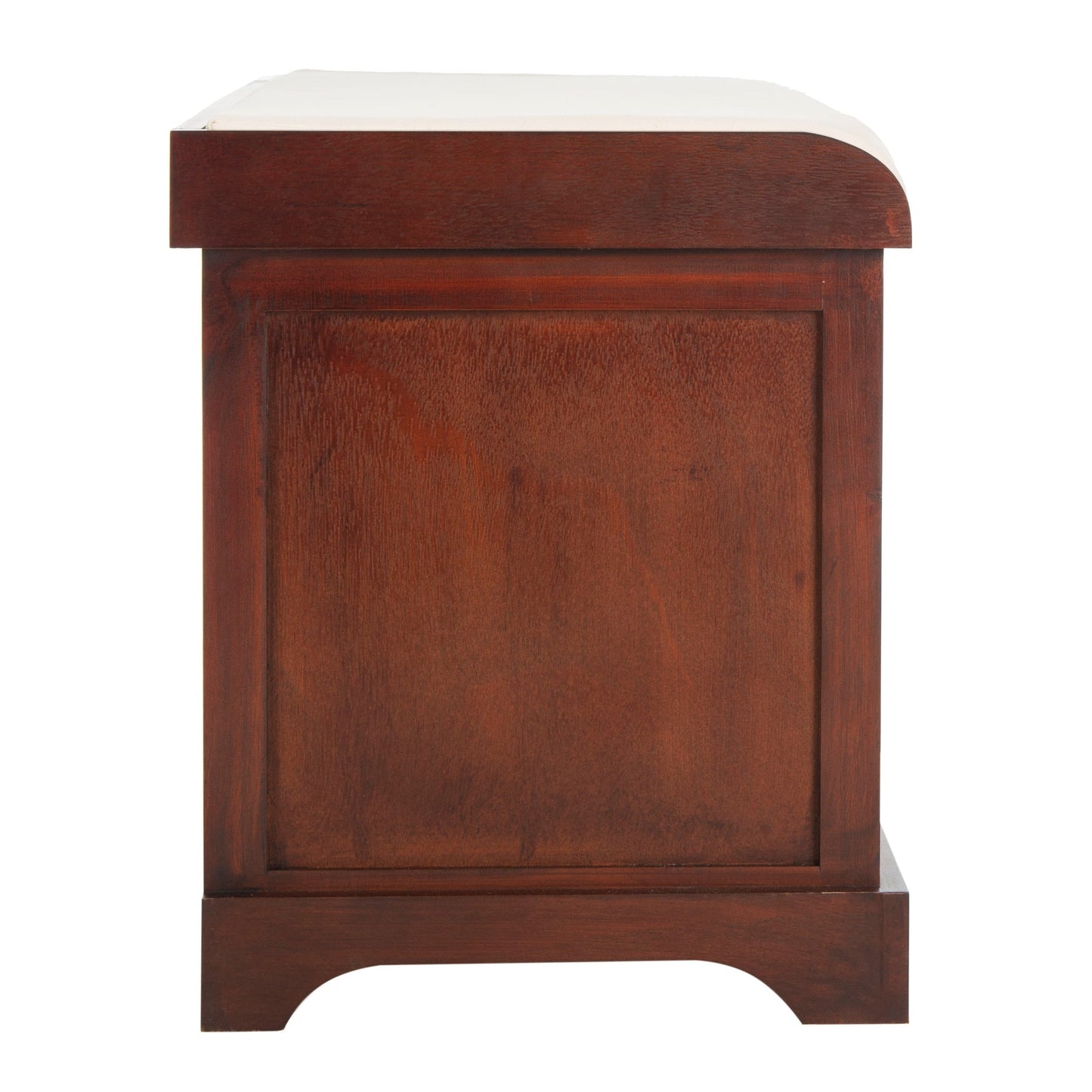 SAFAVIEH Euphemia - Panca con cestino portaoggetti intrecciato, marrone - 33,5 x 16,1 x 19,9 - 34Lx16Px20H