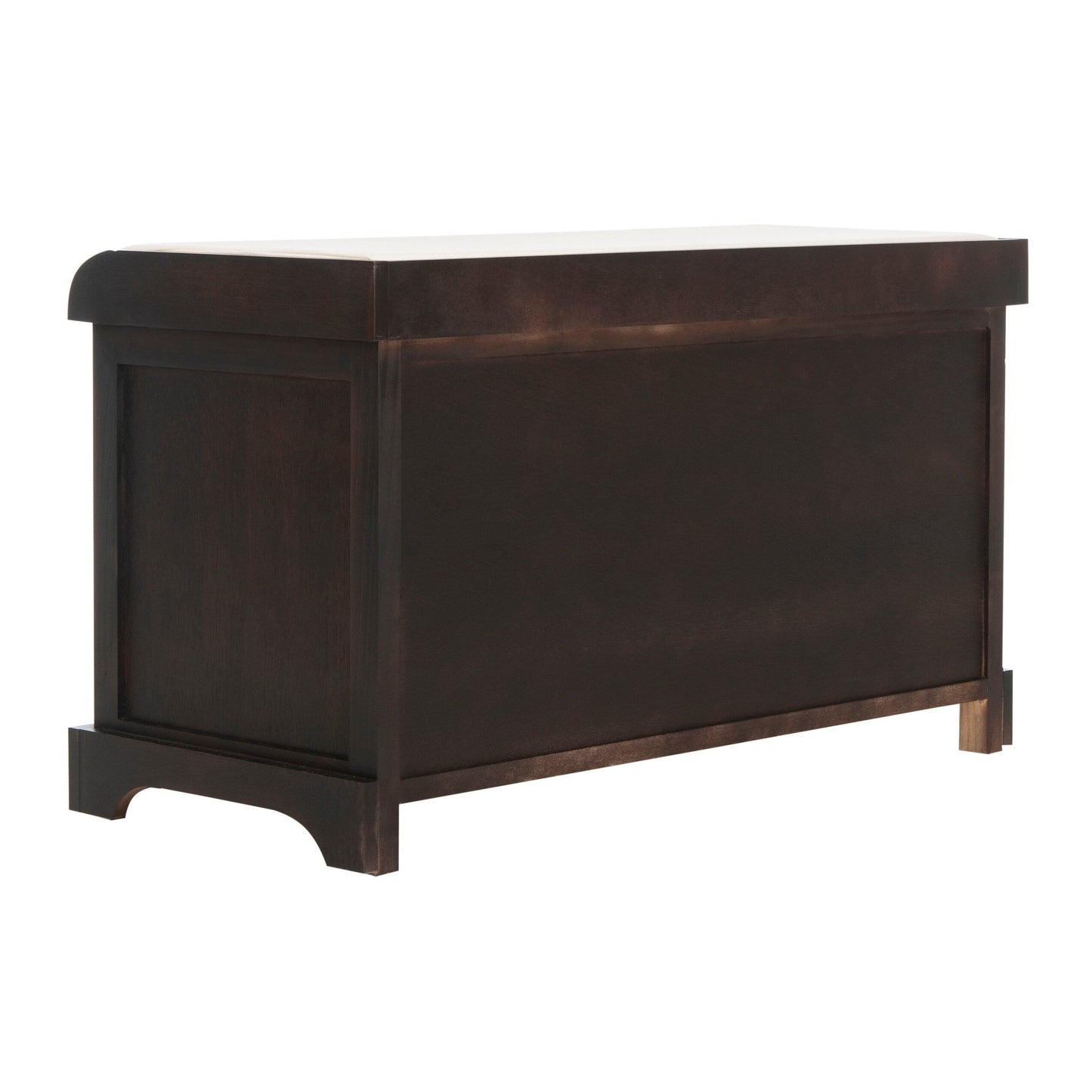 SAFAVIEH Euphemia - Panca con cestino portaoggetti intrecciato, marrone - 33,5 x 16,1 x 19,9 - 34Lx16Px20H