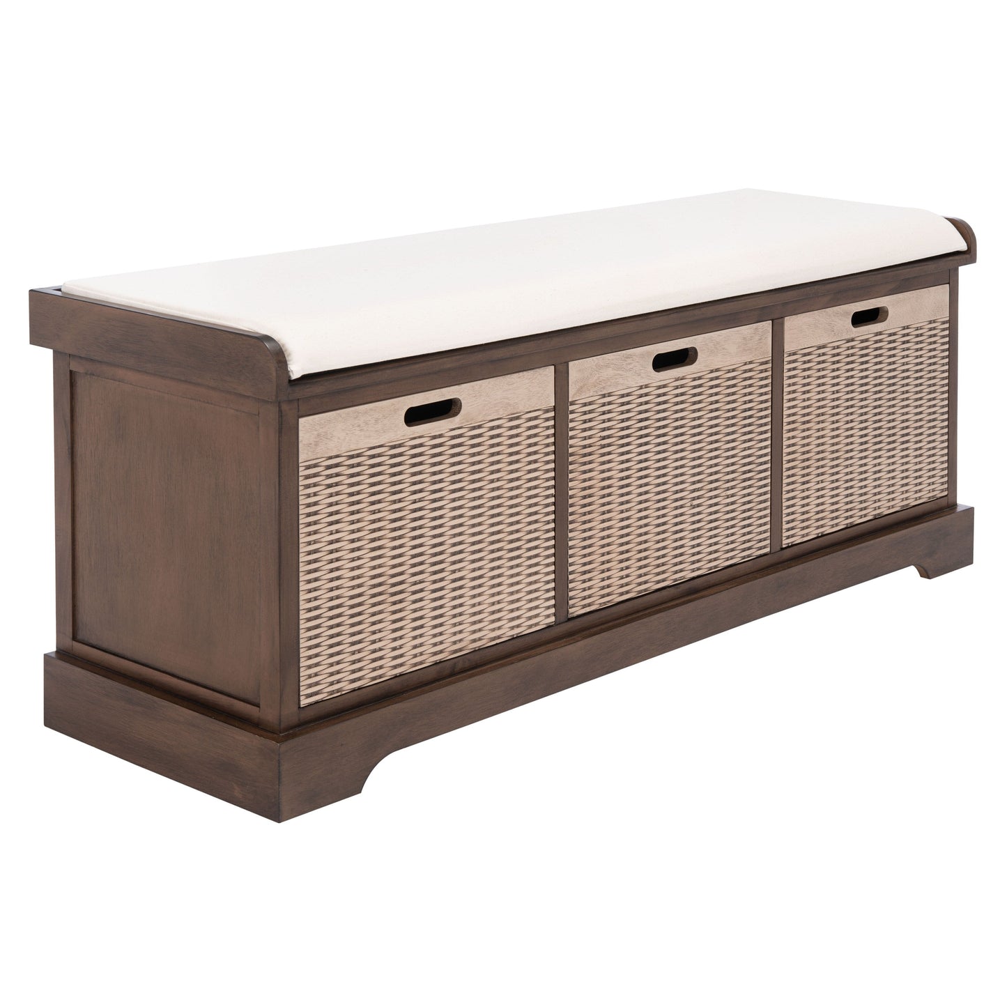 SAFAVIEH Fiorello panca con 3 cassetti e vano portaoggetti - 47,3 L x 38 P x 48 A - 47Lx38Px48A