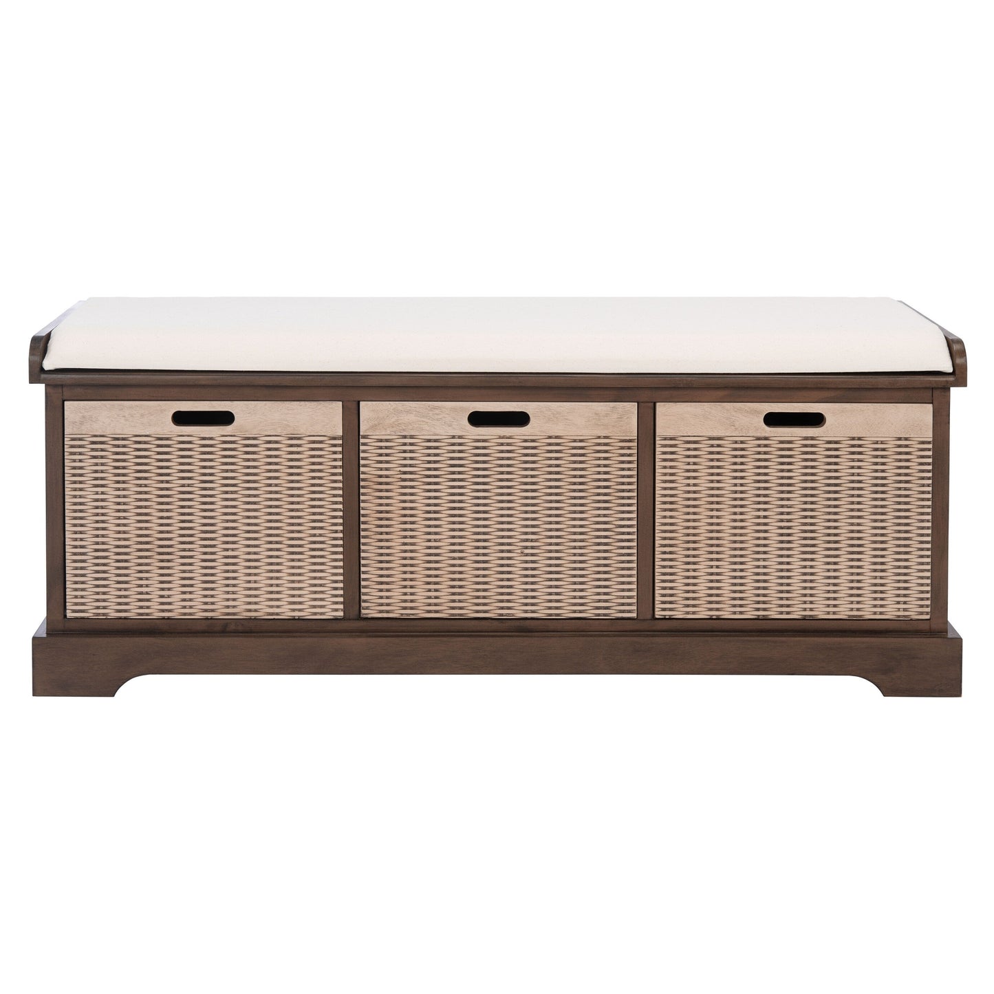 SAFAVIEH Fiorello panca con 3 cassetti e vano portaoggetti - 47,3 L x 38 P x 48 A - 47Lx38Px48A