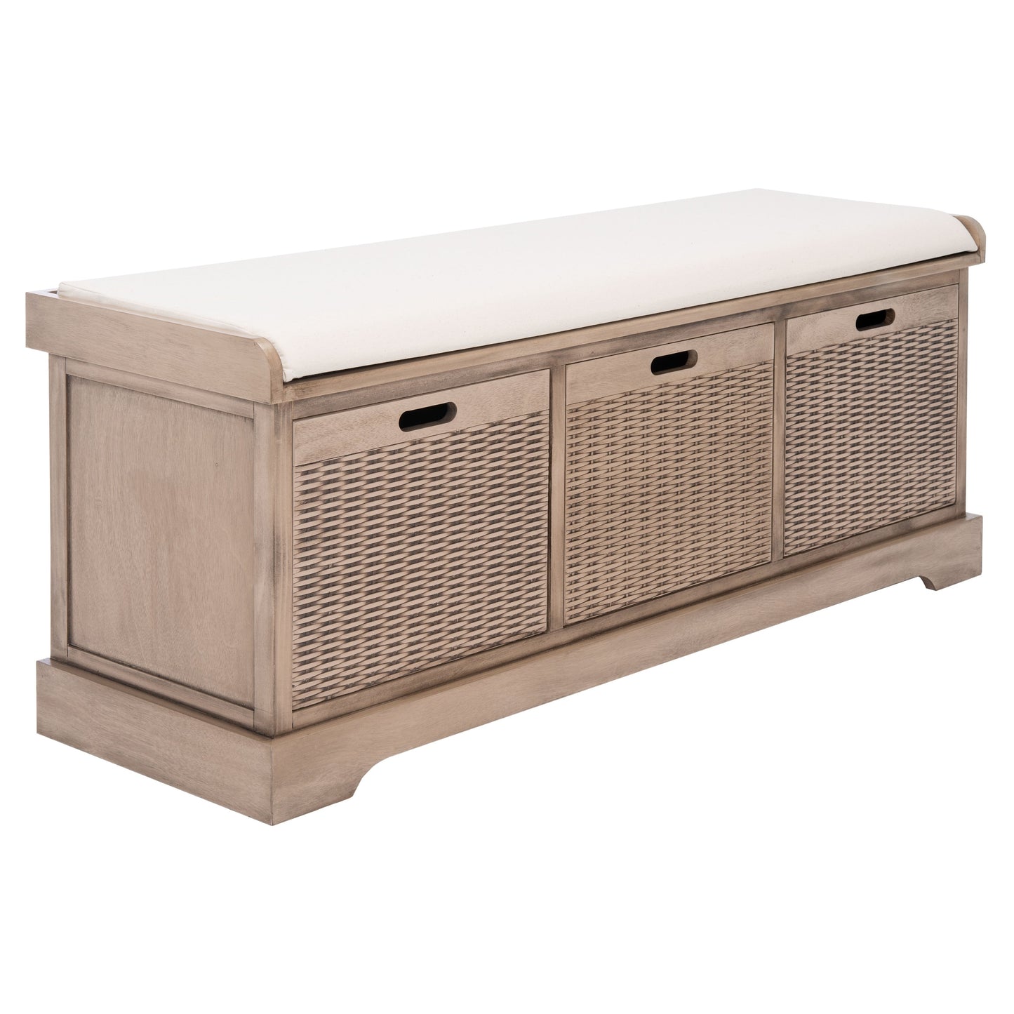 SAFAVIEH Fiorello panca con 3 cassetti e vano portaoggetti - 47,3 L x 38 P x 48 A - 47Lx38Px48A