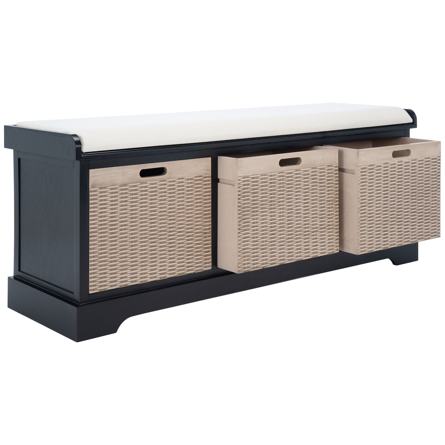 SAFAVIEH Fiorello panca con 3 cassetti e vano portaoggetti - 47,3 L x 38 P x 48 A - 47Lx38Px48A