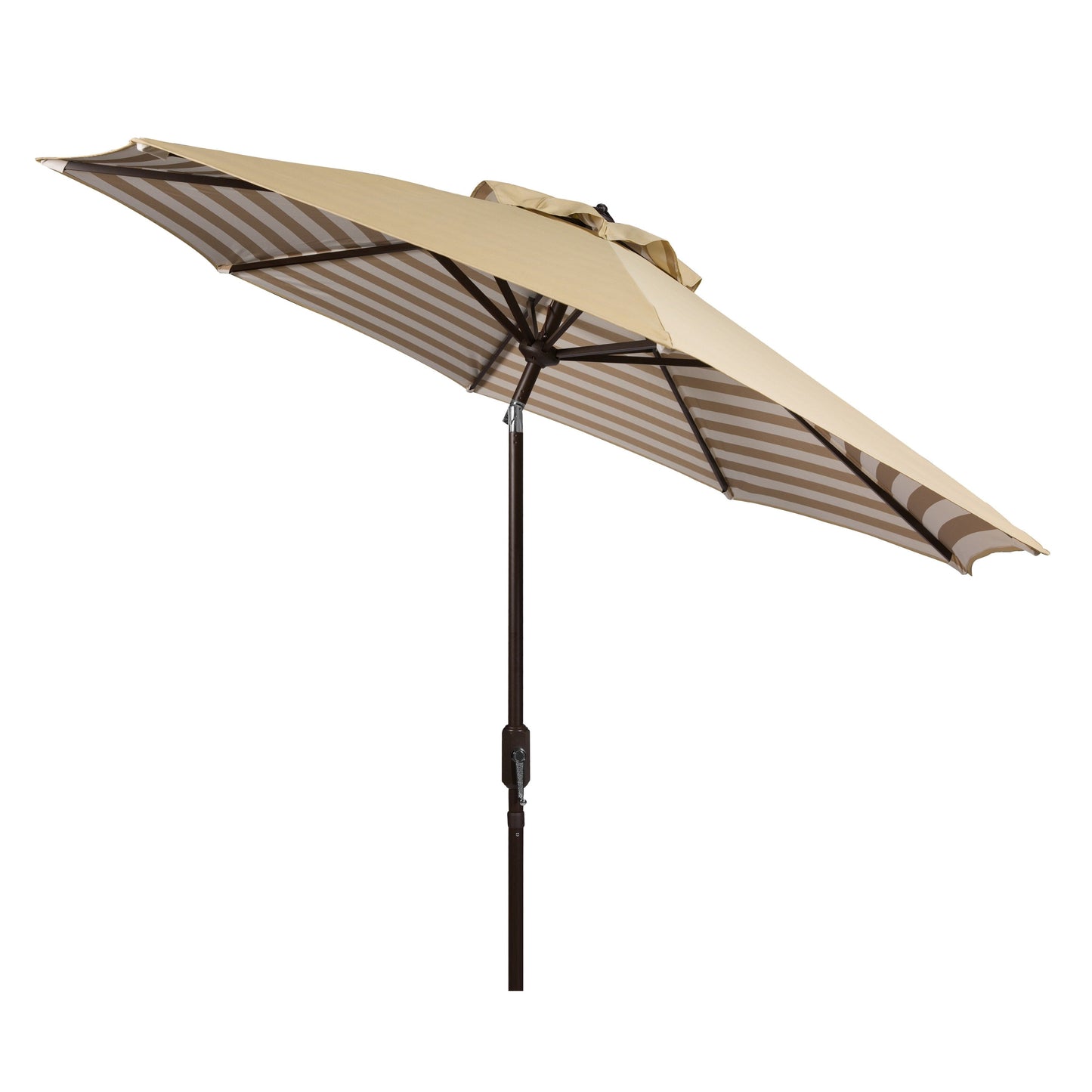 Parapluie da esterno SAFAVIEH Hadire Inside Out a righe da 9 piedi con manovella