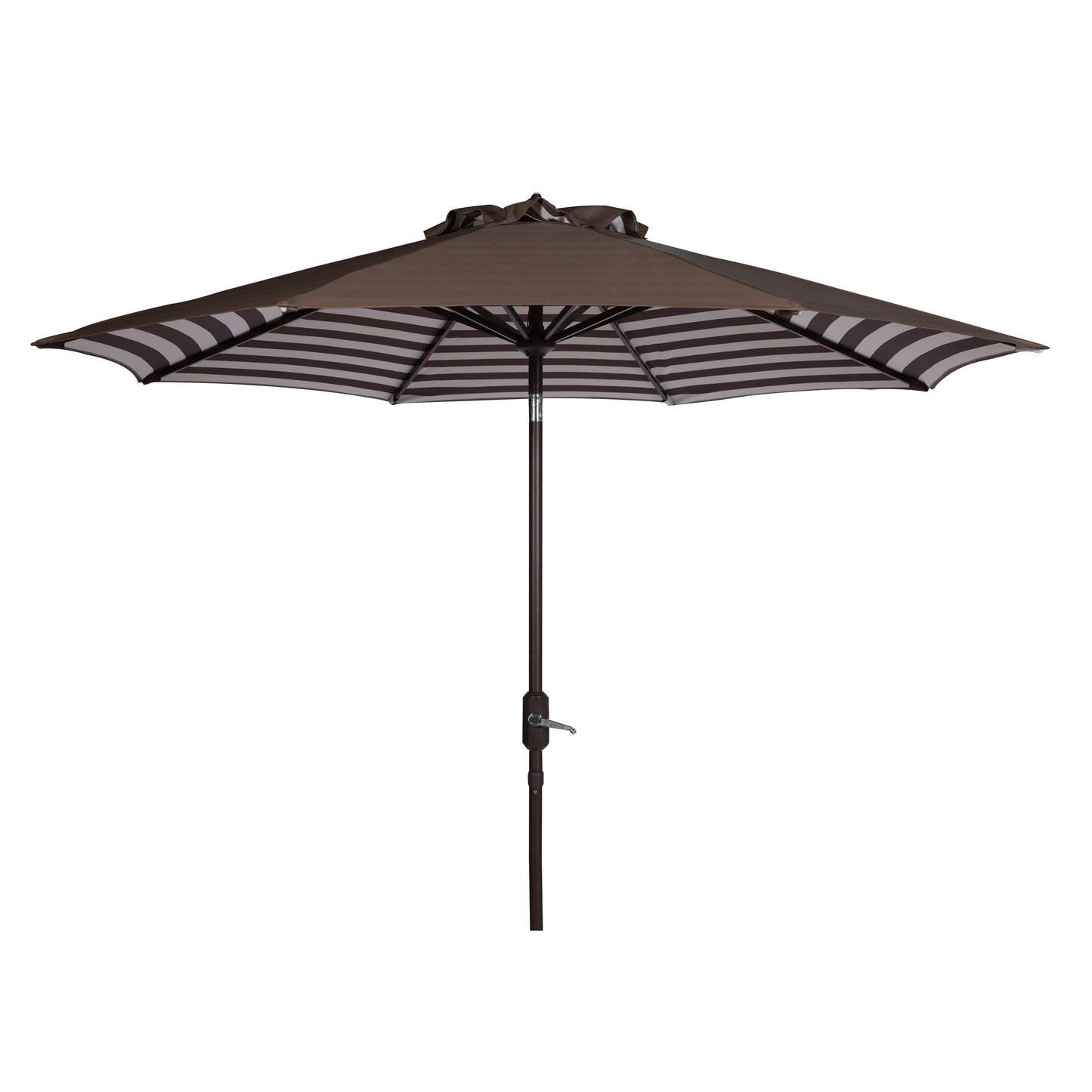Parapluie da esterno SAFAVIEH Hadire Inside Out a righe da 9 piedi con manovella