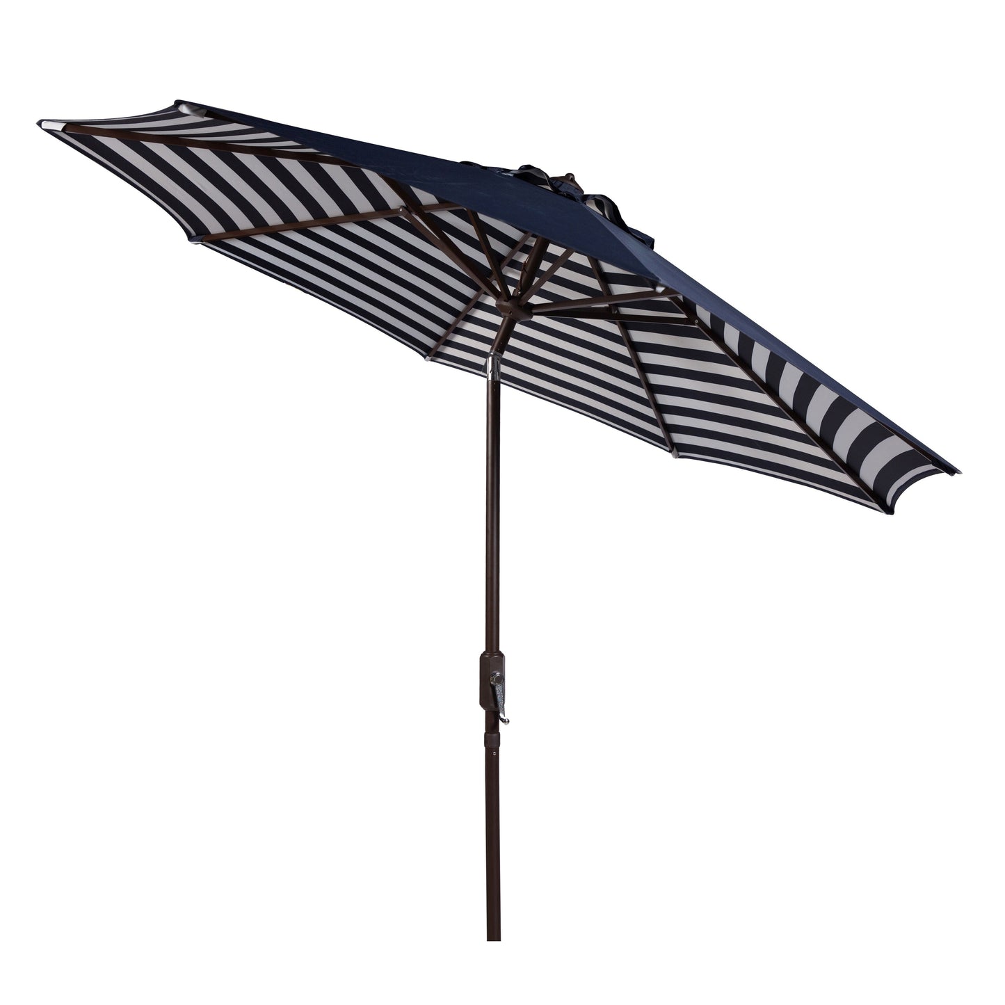 Parapluie da esterno SAFAVIEH Hadire Inside Out a righe da 9 piedi con manovella