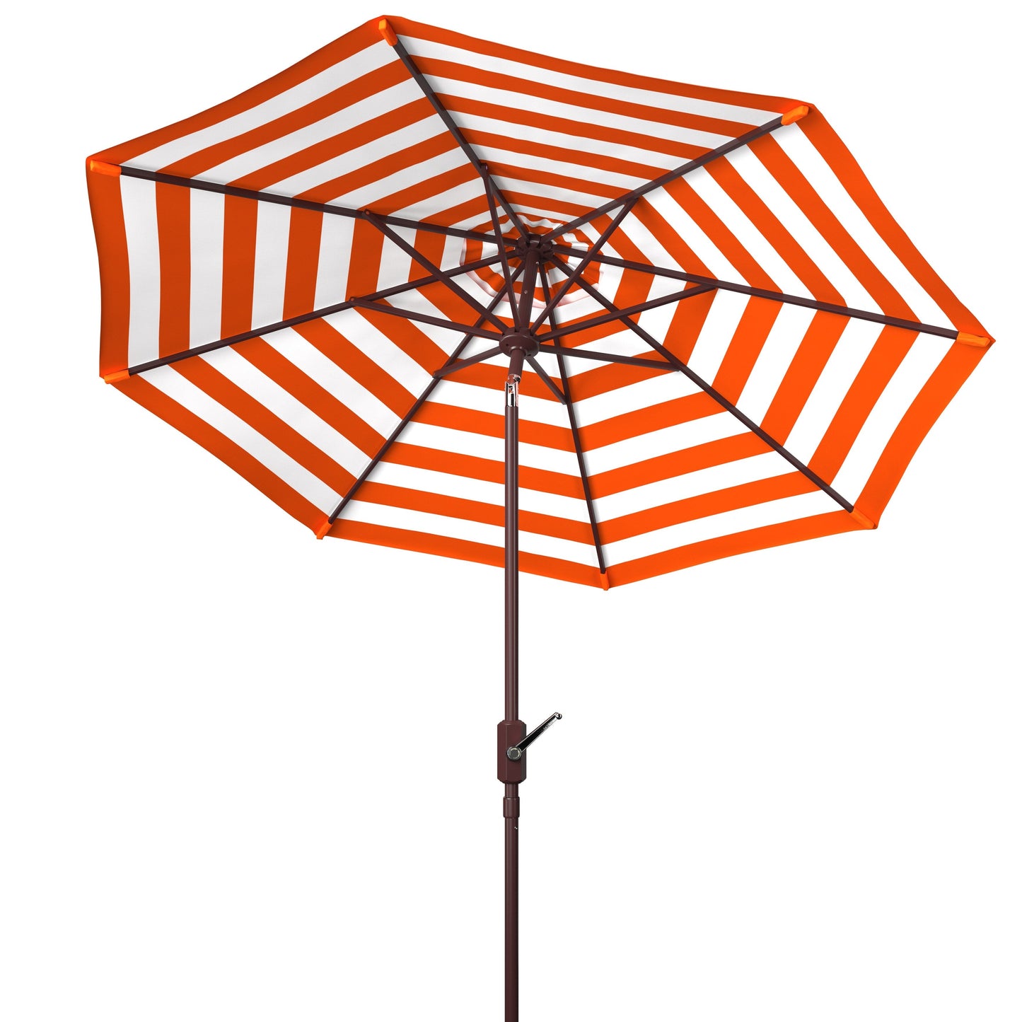 Parapluie da esterno SAFAVIEH Hadire Inside Out a righe da 9 piedi con manovella