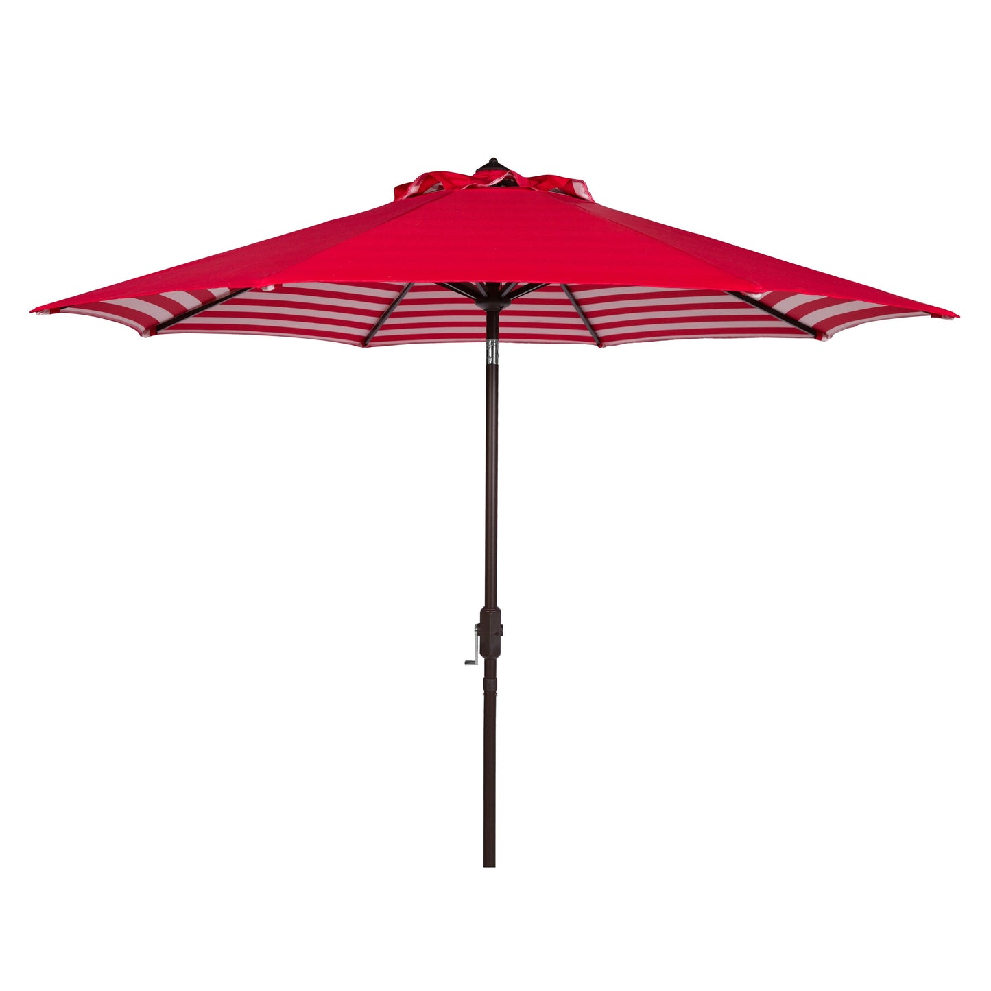 Parapluie da esterno SAFAVIEH Hadire Inside Out a righe da 9 piedi con manovella