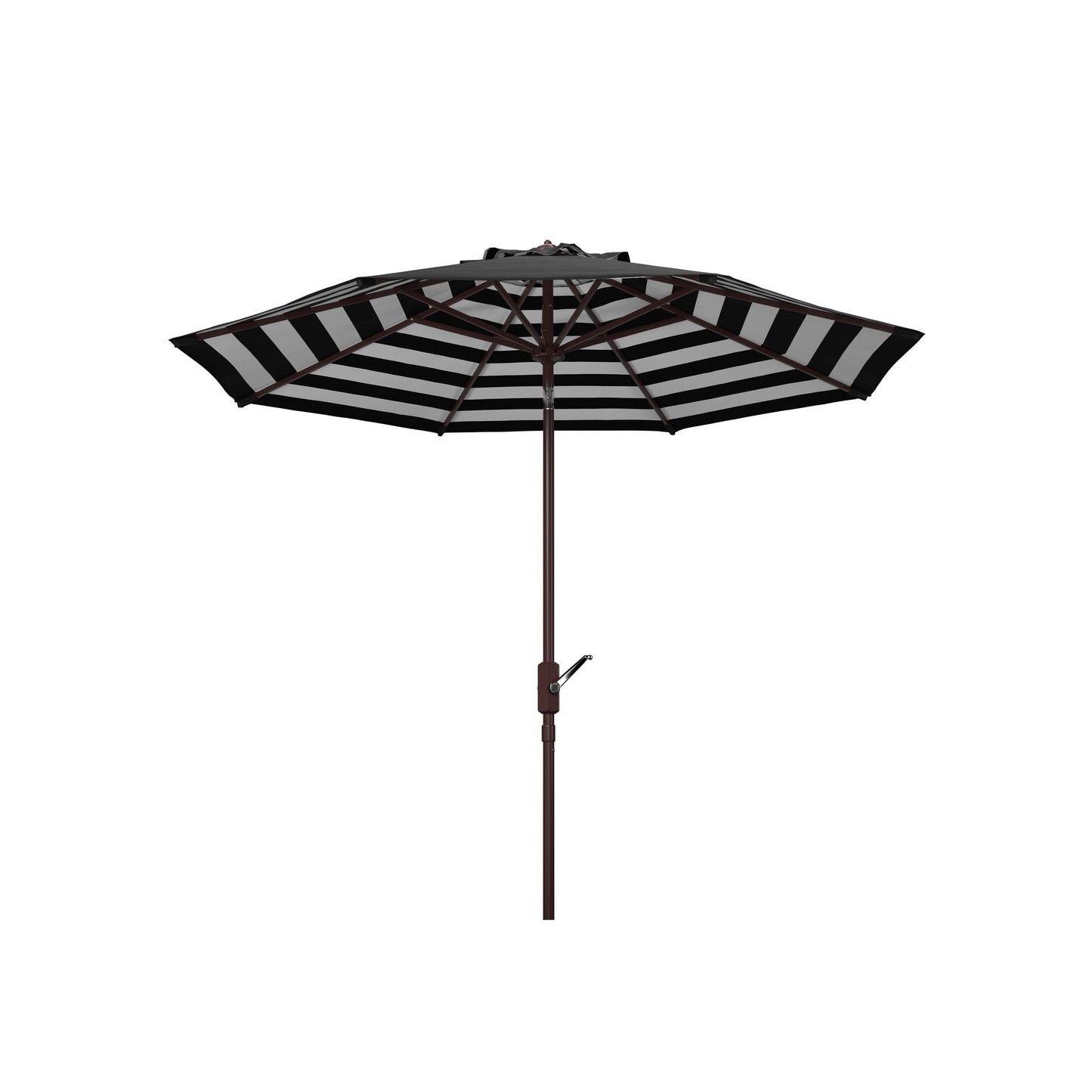 Parapluie da esterno SAFAVIEH Hadire Inside Out a righe da 9 piedi con manovella