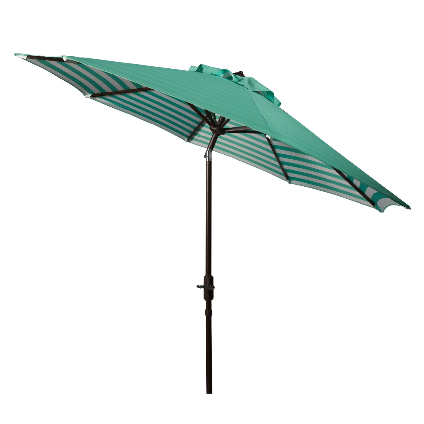 Parapluie da esterno SAFAVIEH Hadire Inside Out a righe da 9 piedi con manovella