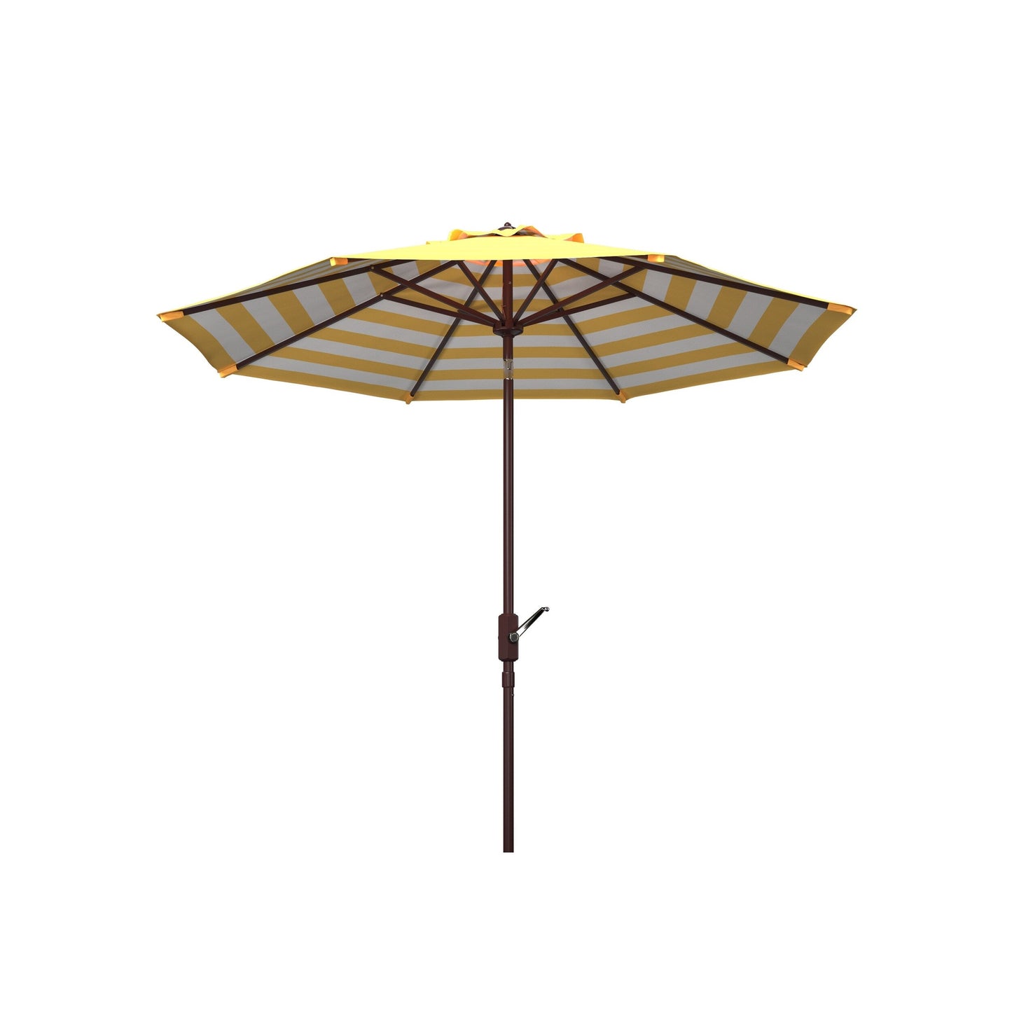 Parapluie da esterno SAFAVIEH Hadire Inside Out a righe da 9 piedi con manovella