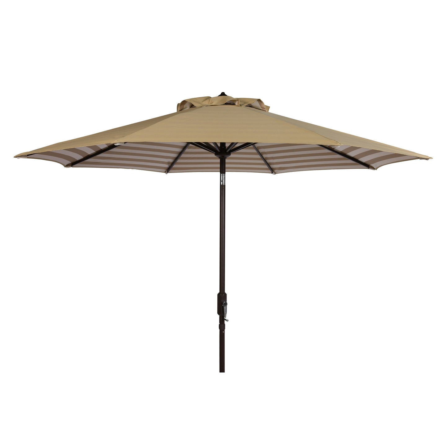 Parapluie da esterno SAFAVIEH Hadire Inside Out a righe da 9 piedi con manovella