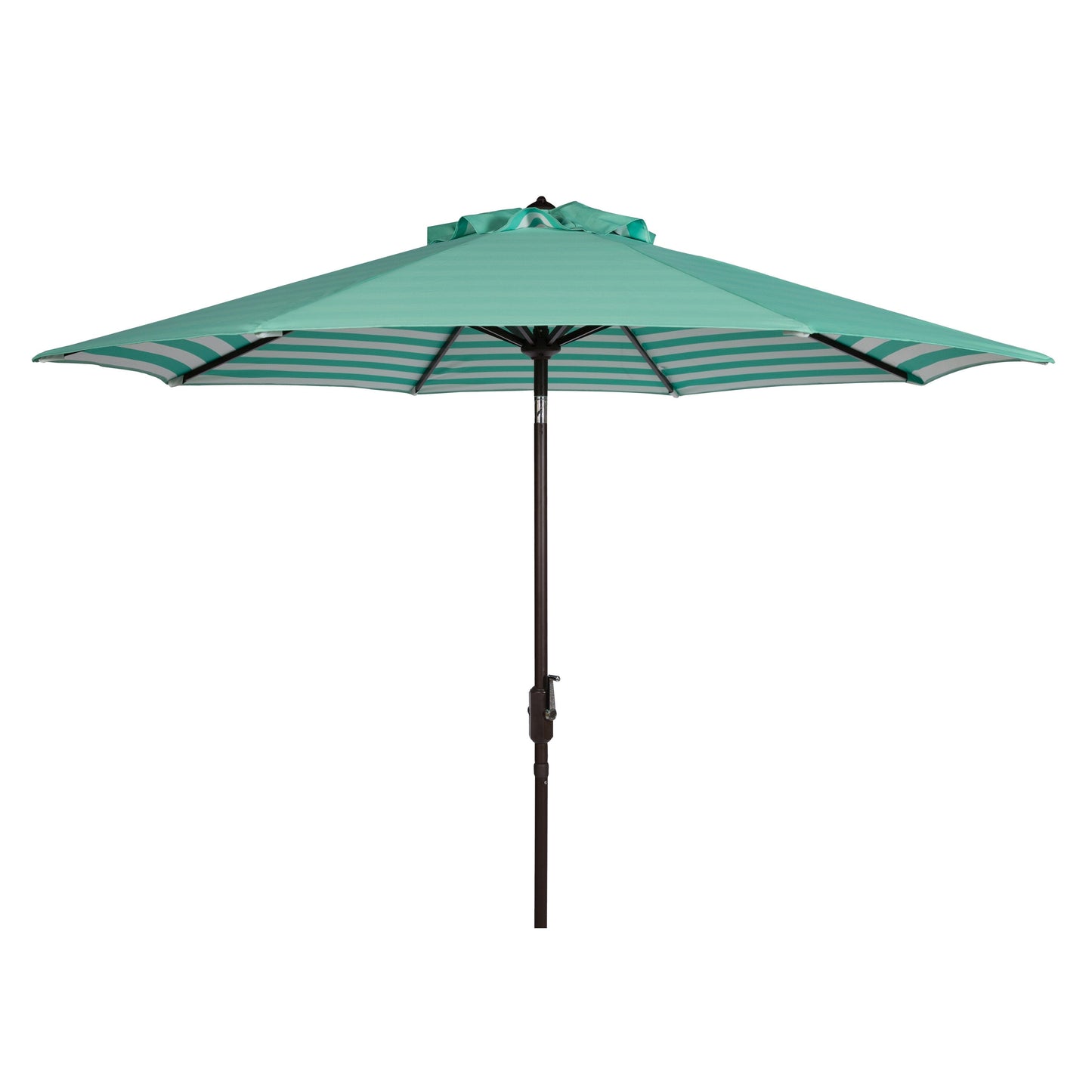 Parapluie da esterno SAFAVIEH Hadire Inside Out a righe da 9 piedi con manovella