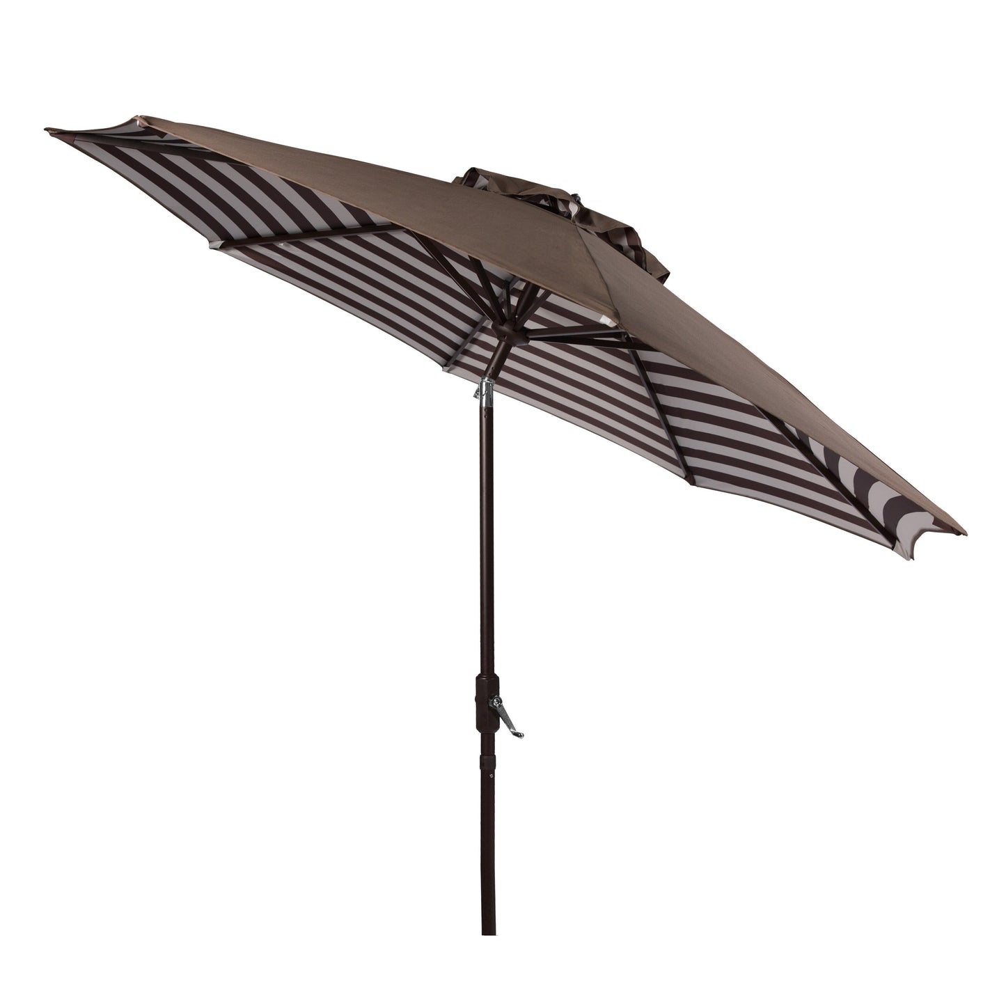Parapluie da esterno SAFAVIEH Hadire Inside Out a righe da 9 piedi con manovella