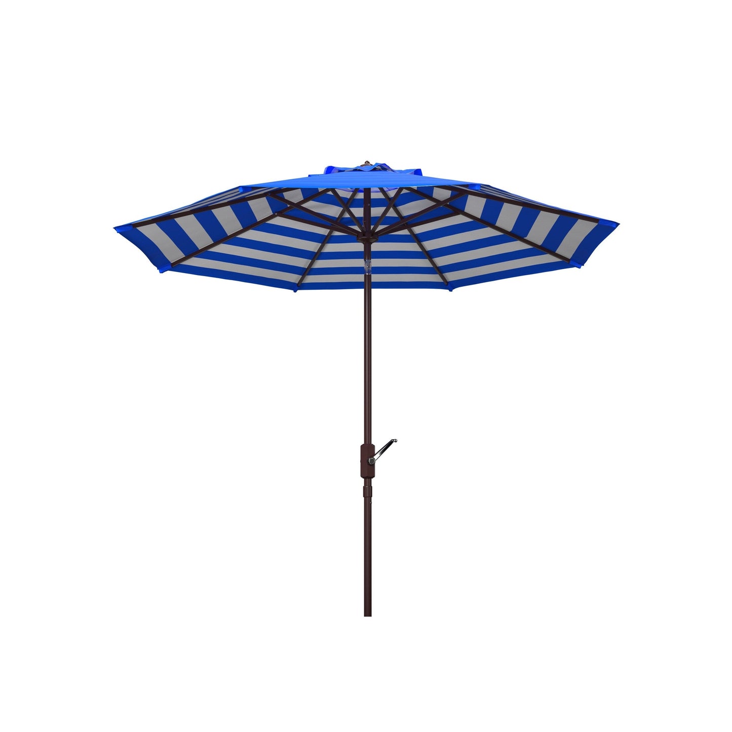 Parapluie da esterno SAFAVIEH Hadire Inside Out a righe da 9 piedi con manovella