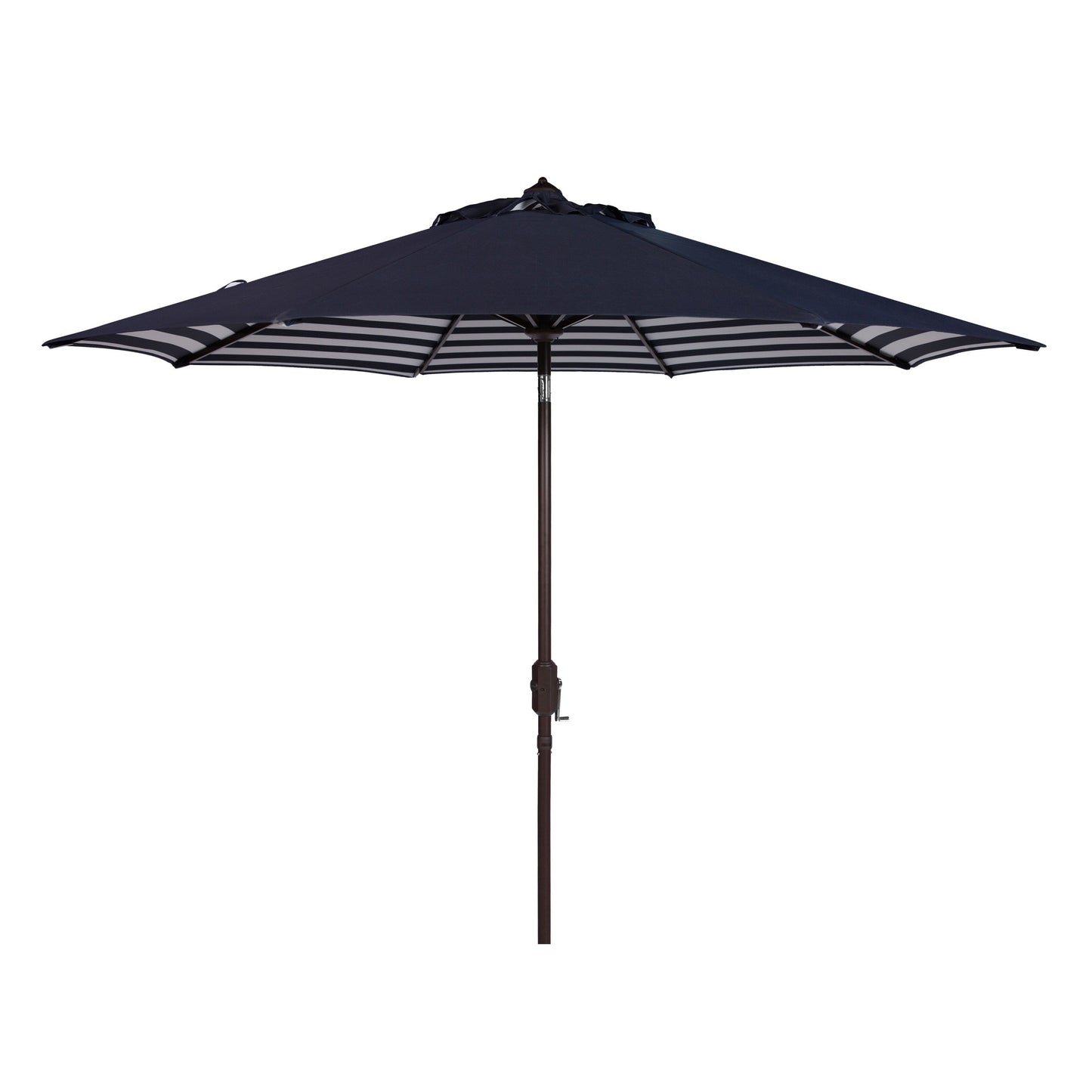 Parapluie da esterno SAFAVIEH Hadire Inside Out a righe da 9 piedi con manovella
