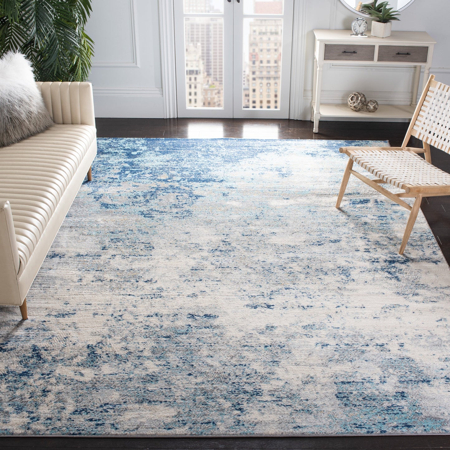 Tappeto SAFAVIEH Jasper Shreya Modern Abstract - Grigio/Blu - 244 cm x 305 cm