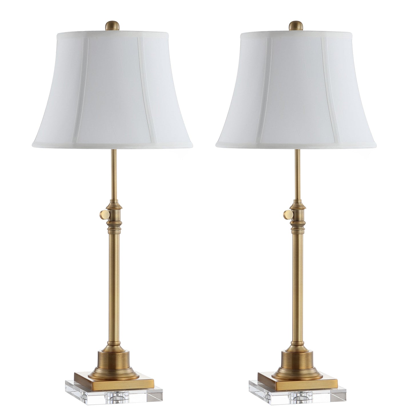 Set di 2 lampade da tavolo SAFAVIEH Lighting Amande con altezza regolabile da 27 a 31 pollici - 13Wx13Dx31H