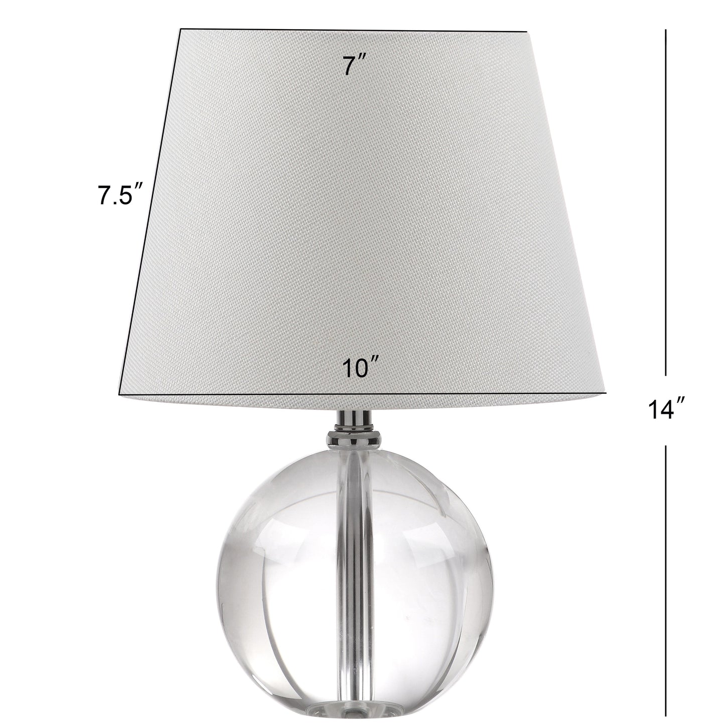 Lampada da tavolo SAFAVIEH Lighting Chastity in marmo da 35,5 cm - 25,4x25,4x35,5 cm - 25,4L x 25,4P x 35,5A