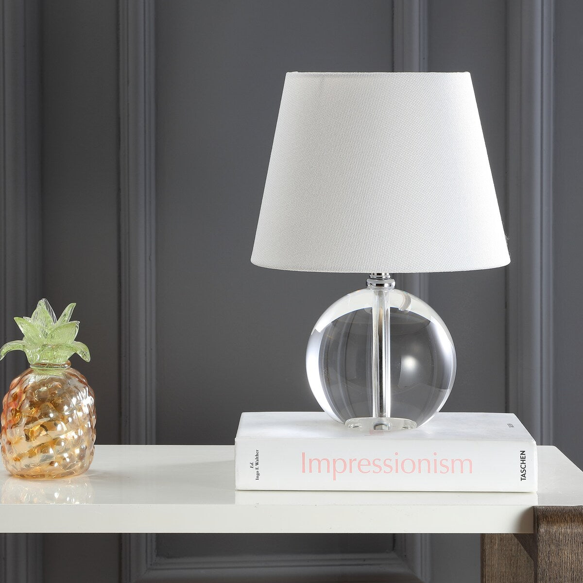 Lampada da tavolo SAFAVIEH Lighting Chastity in marmo da 35,5 cm - 25,4x25,4x35,5 cm - 25,4L x 25,4P x 35,5A