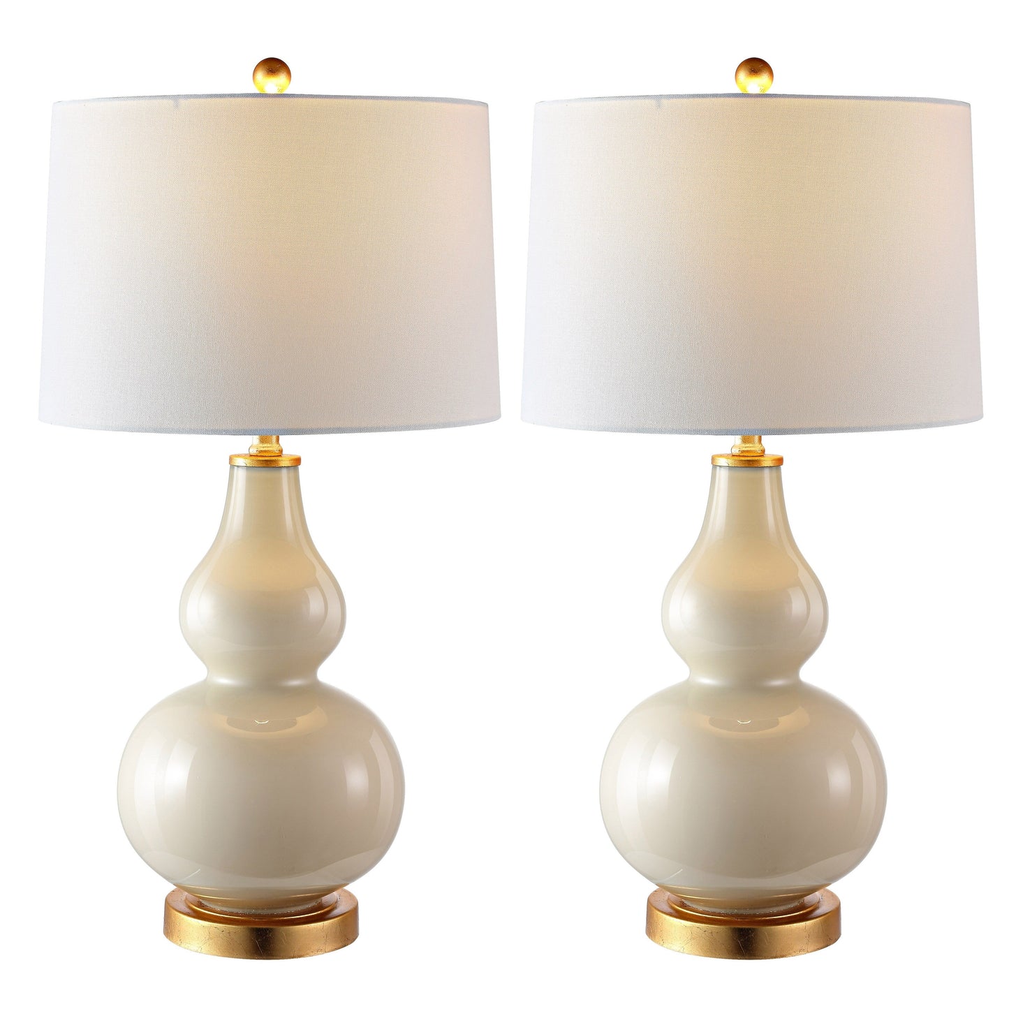Lampada da tavolo SAFAVIEH Lighting Diede a forma di zucca (confezione da 2) - 15x15x28,5 - 15Lx15Px29H