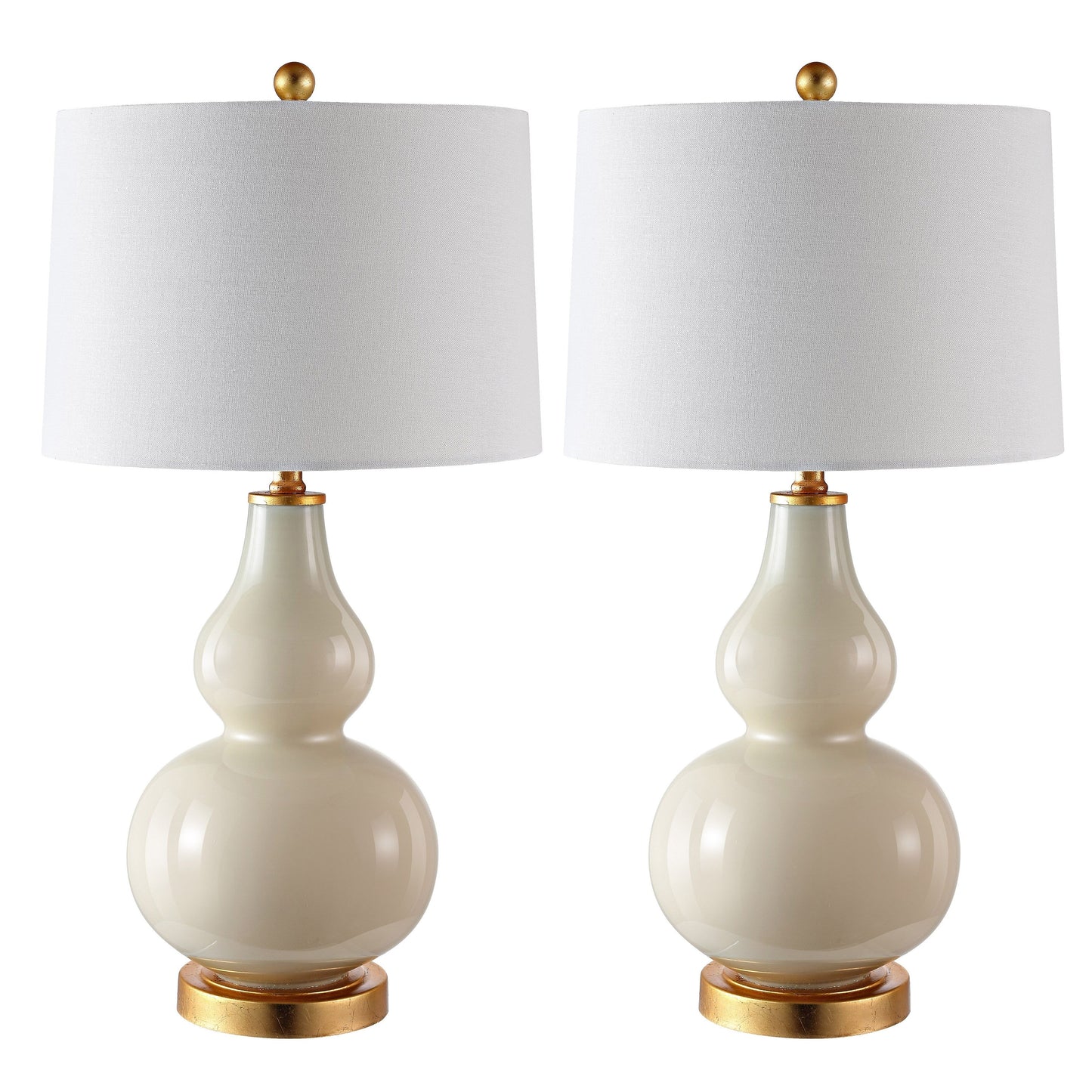 Lampada da tavolo SAFAVIEH Lighting Diede a forma di zucca (confezione da 2) - 15x15x28,5 - 15Lx15Px29H