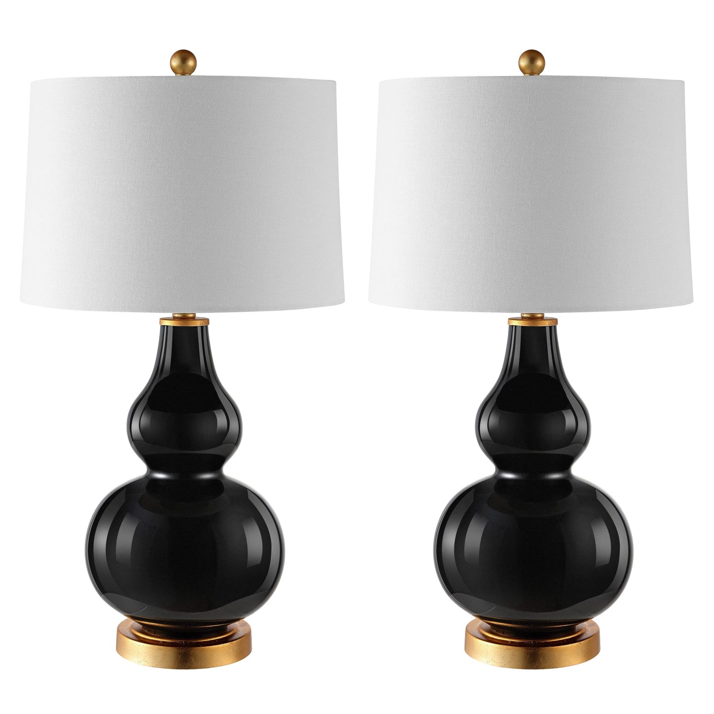 Lampada da tavolo SAFAVIEH Lighting Diede a forma di zucca (confezione da 2) - 15x15x28,5 - 15Lx15Px29H