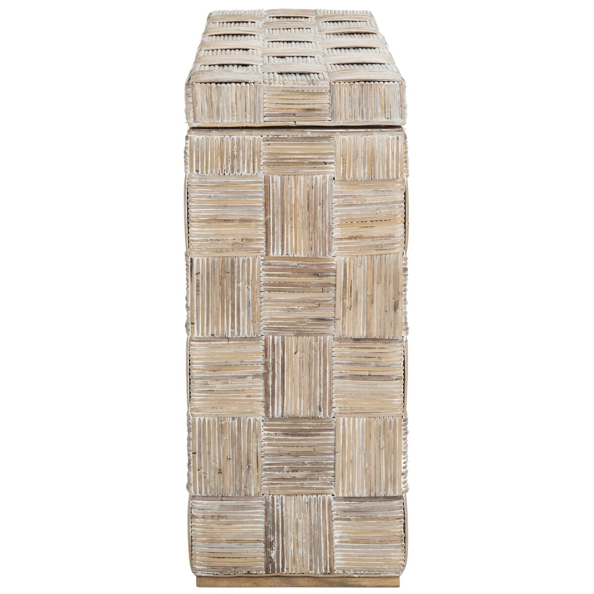 SAFAVIEH Mindel Tavolo Console in Rattan - 51Lx35Px81H