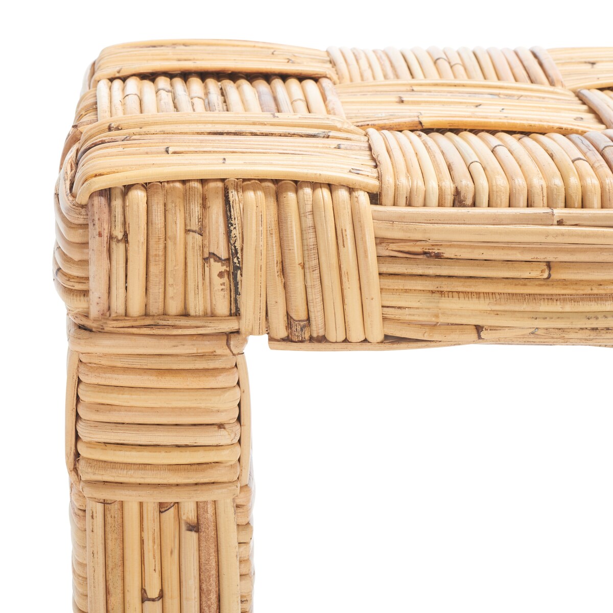 SAFAVIEH Mindel Tavolo Console in Rattan - 51Lx35Px81H