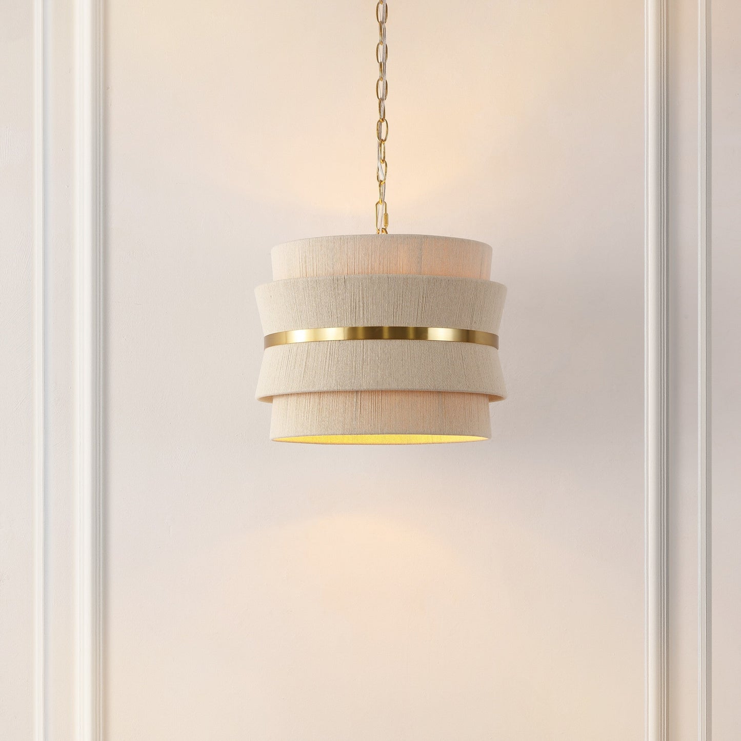 SAFAVIEH Oprea Lampada a sospensione regolabile a 3 luci (lampadine LED incluse) - 16 x 16 x 16.5-72.5