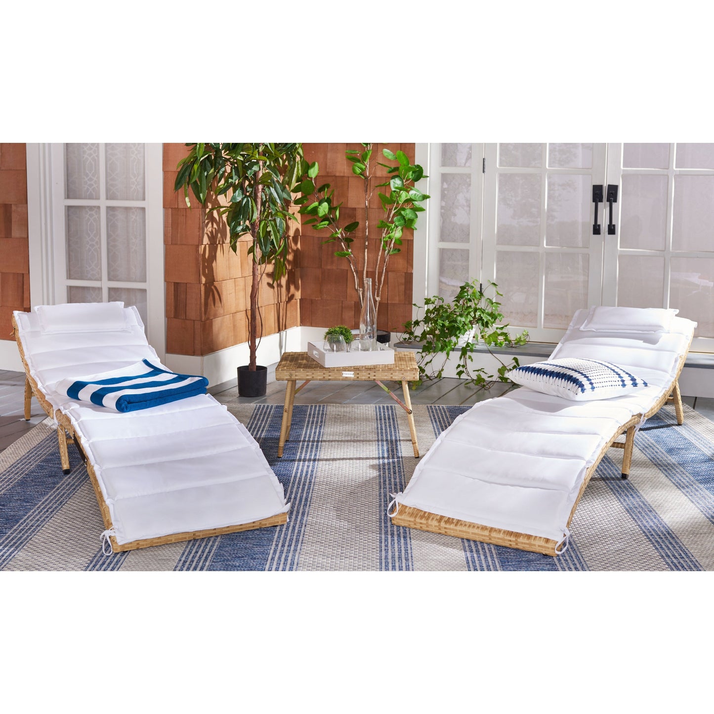 Set da giardino SAFAVIEH Blaguna da 3 pezzi con sdraio - 83Lx51Px61A