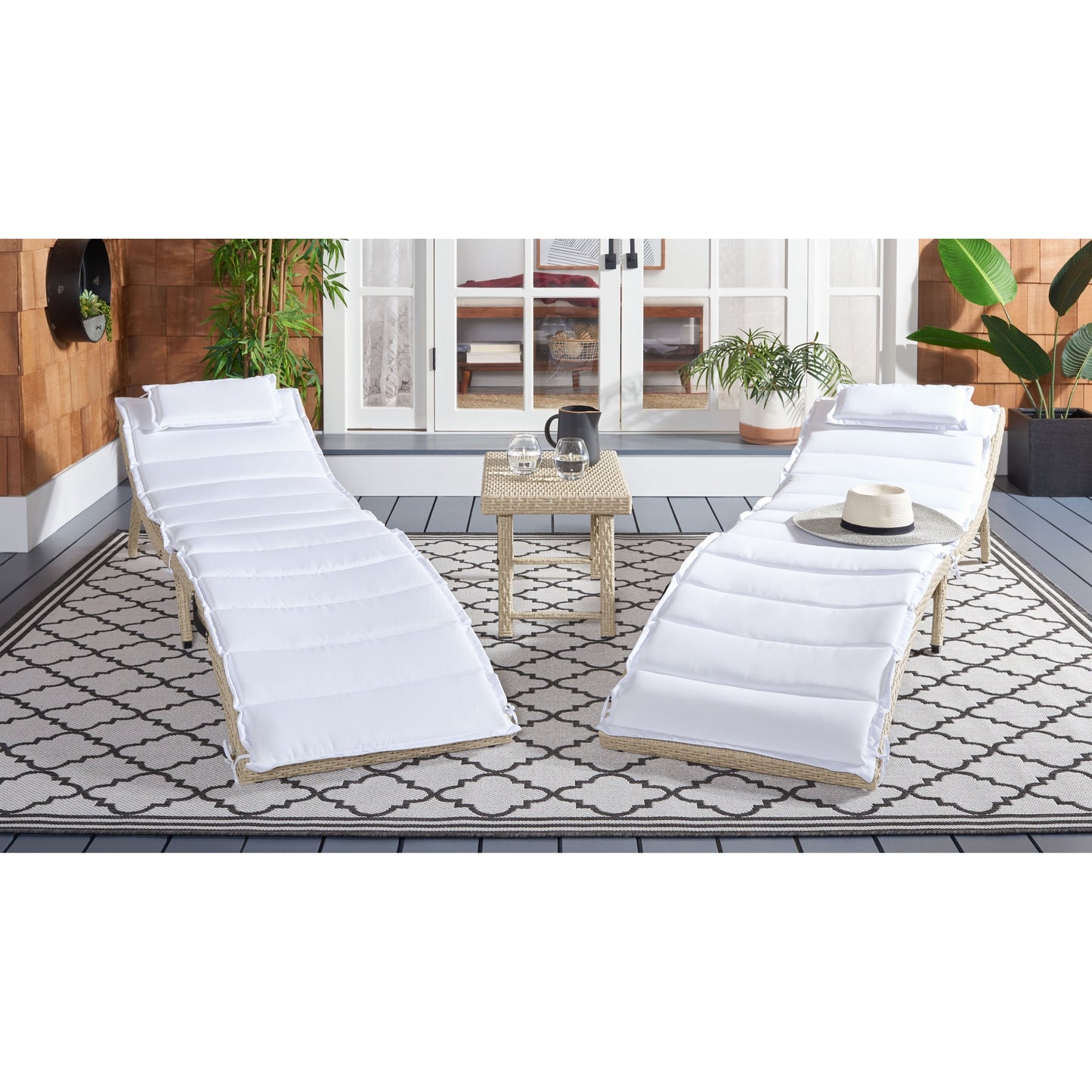 Set da giardino SAFAVIEH Blaguna da 3 pezzi con sdraio - 83Lx51Px61A