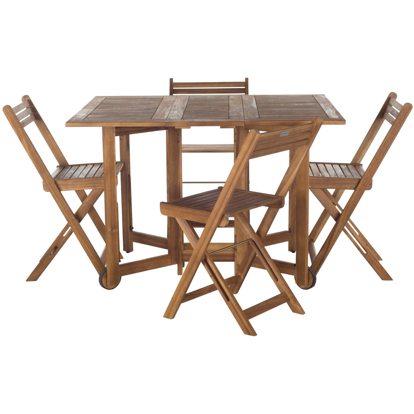Set da pranzo da esterno SAFAVIEH Brandy da 5 pezzi - 109L x 89P x 74A (cm)
