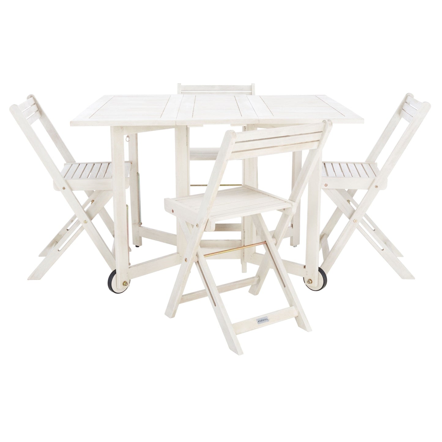 Set da pranzo da esterno SAFAVIEH Brandy da 5 pezzi - 109L x 89P x 74A (cm)