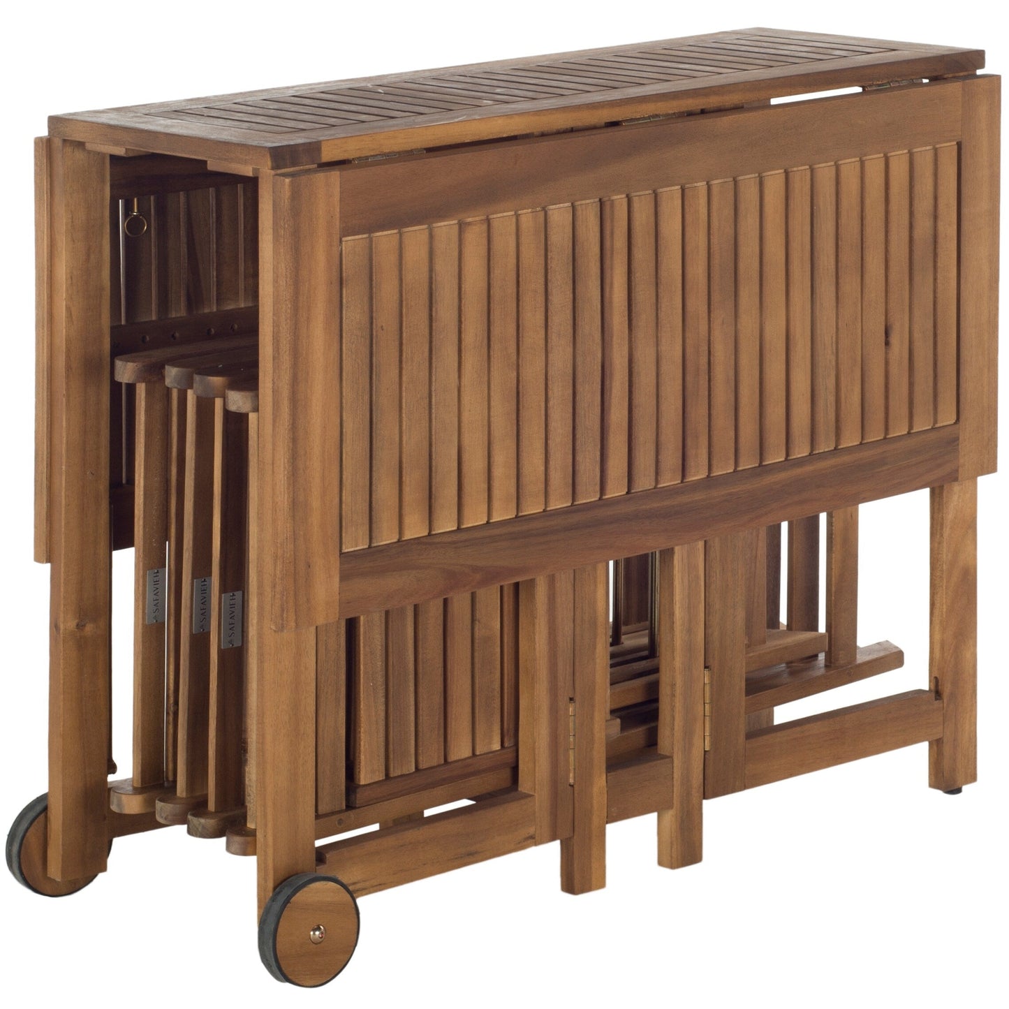 Set da pranzo da esterno SAFAVIEH Brandy da 5 pezzi - 109L x 89P x 74A (cm)