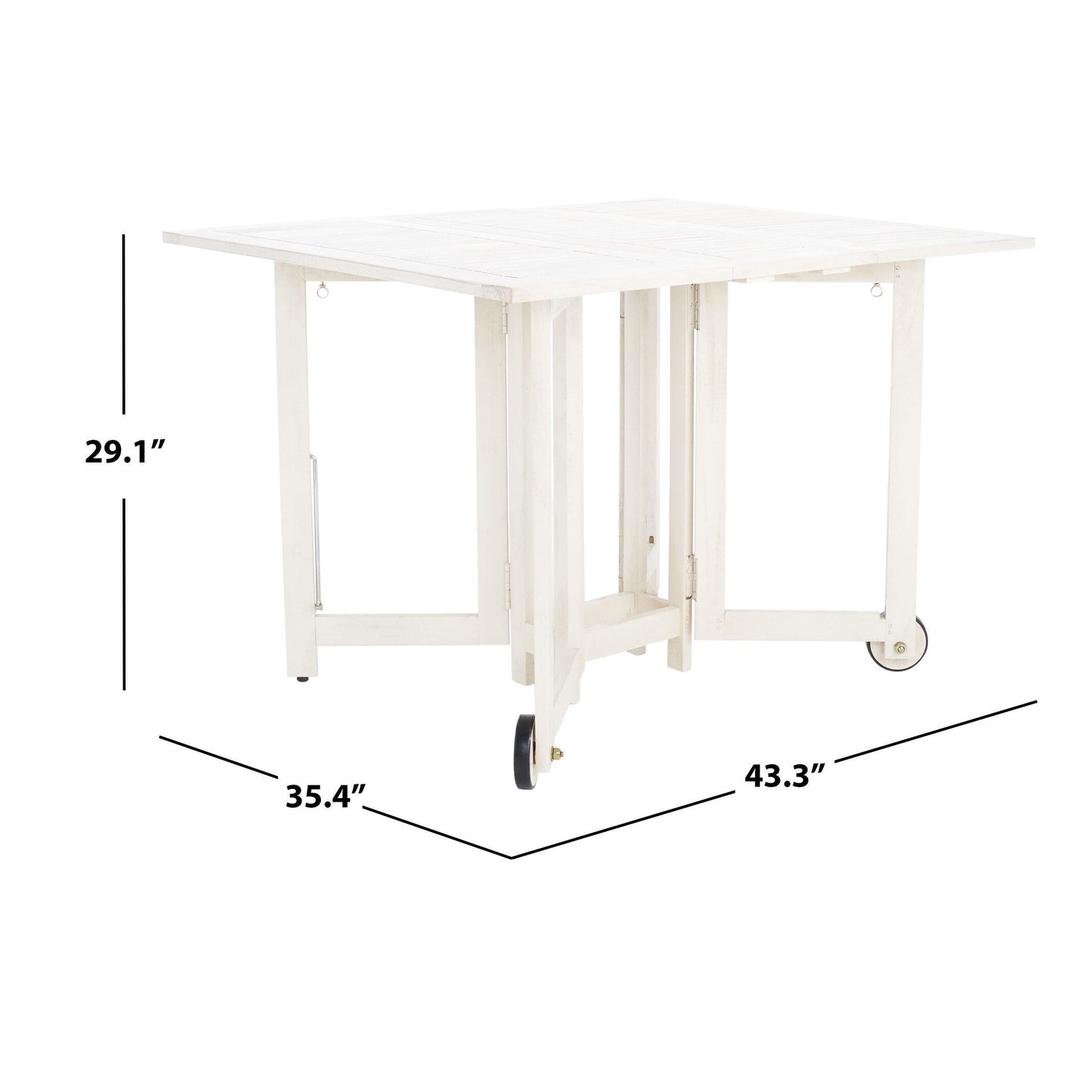 Set da pranzo da esterno SAFAVIEH Brandy da 5 pezzi - 109L x 89P x 74A (cm)