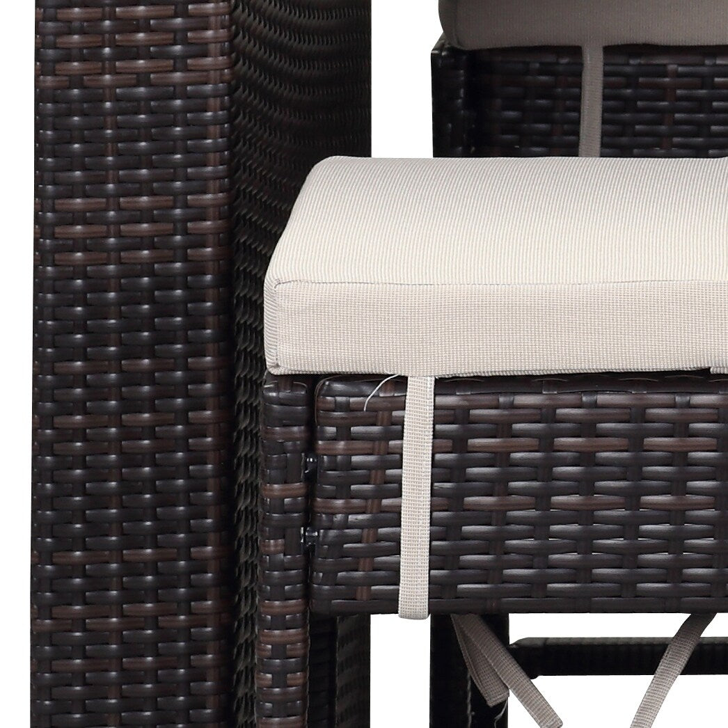 Set da Bar da Esterno Euda di SAFAVIEH (7 pezzi) - 73,7x150x107 cm (L x P x A)