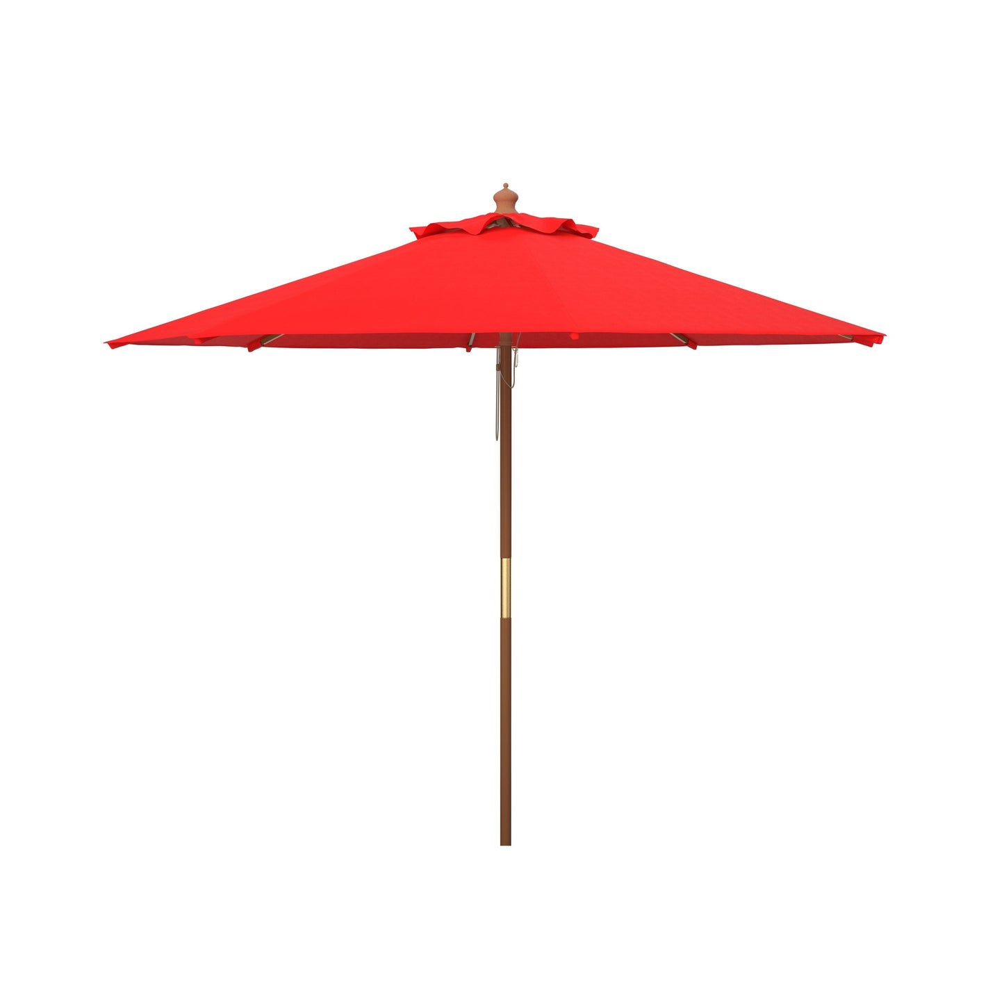 Ombrellone da giardino SAFAVIEH Outdoor Glauca da 3,3 metri con pulegge in legno