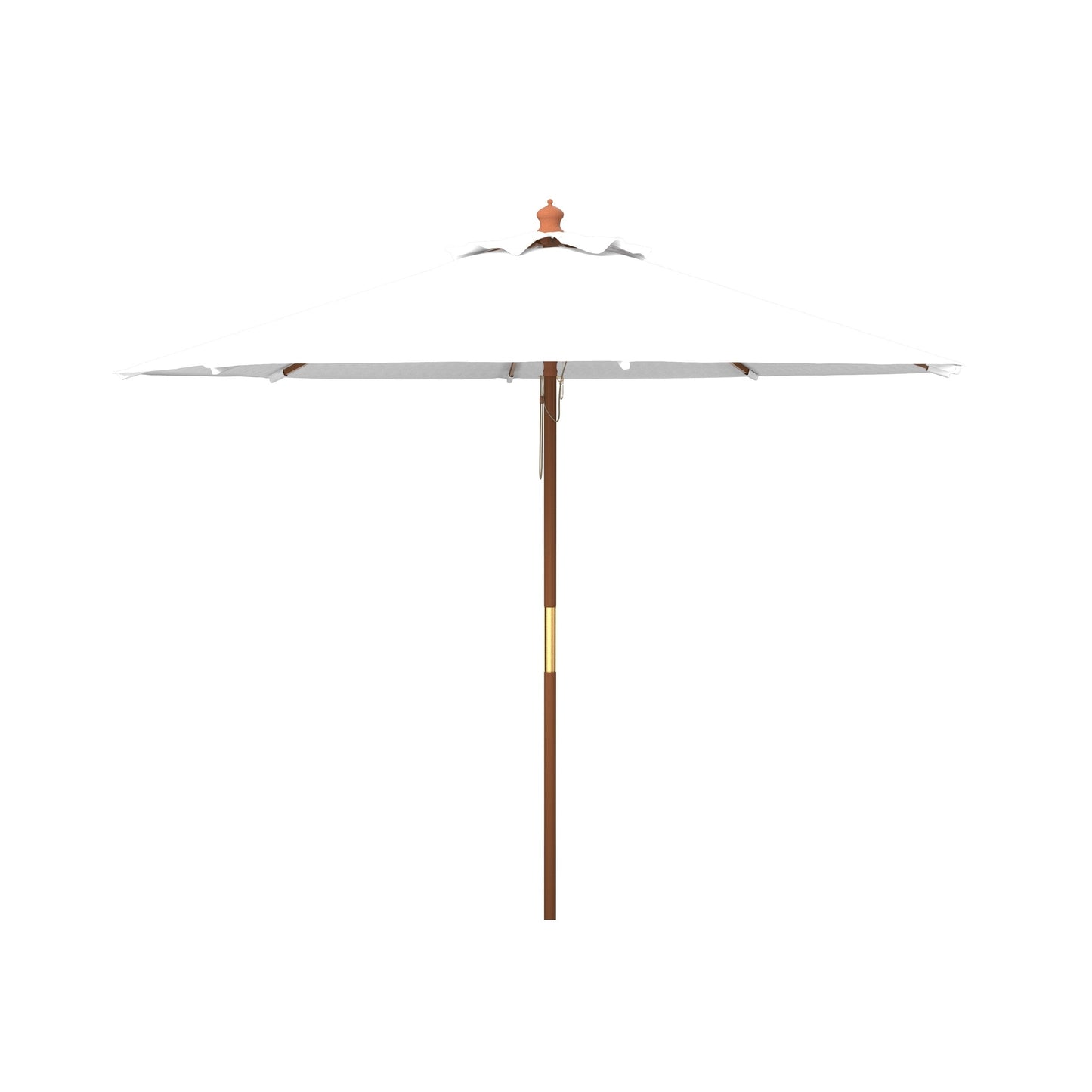 Ombrellone da giardino SAFAVIEH Outdoor Glauca da 3,3 metri con pulegge in legno