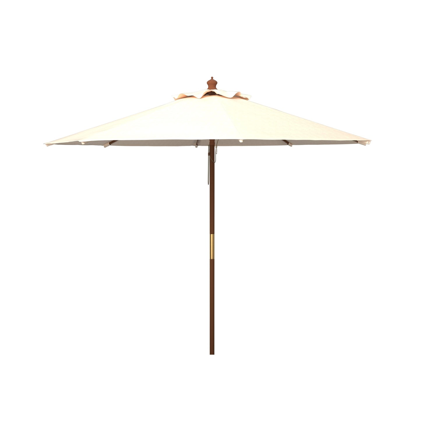 Ombrellone da giardino SAFAVIEH Outdoor Glauca da 3,3 metri con pulegge in legno
