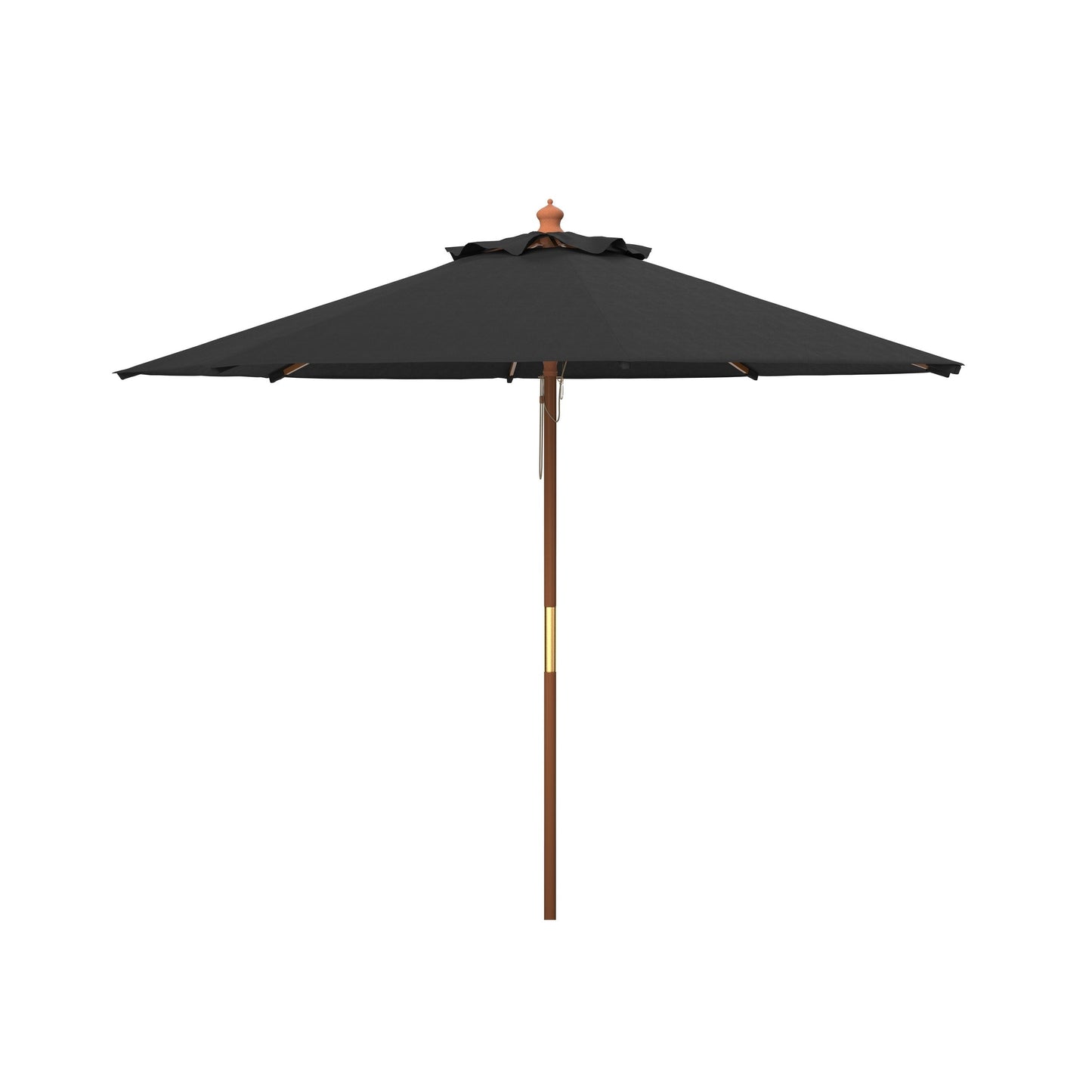 Ombrellone da giardino SAFAVIEH Outdoor Glauca da 3,3 metri con pulegge in legno